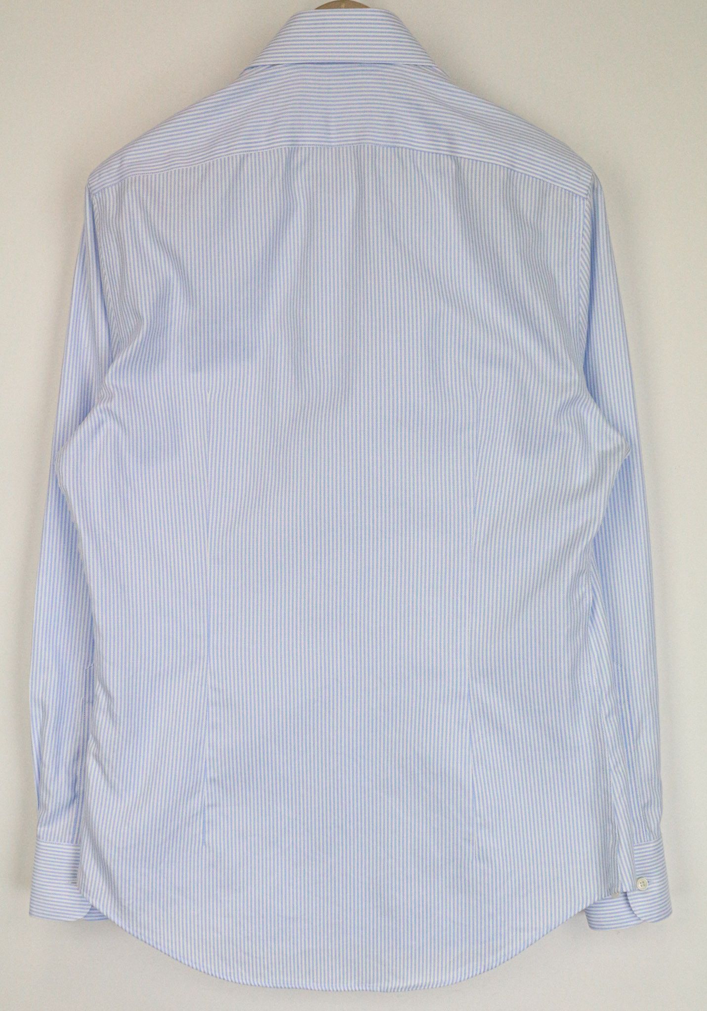Suitsupply 39/15 1/2 Extra Slim Blue Cotton Cutaway Shirt 76703 Size 40R - 2 Thumbnail