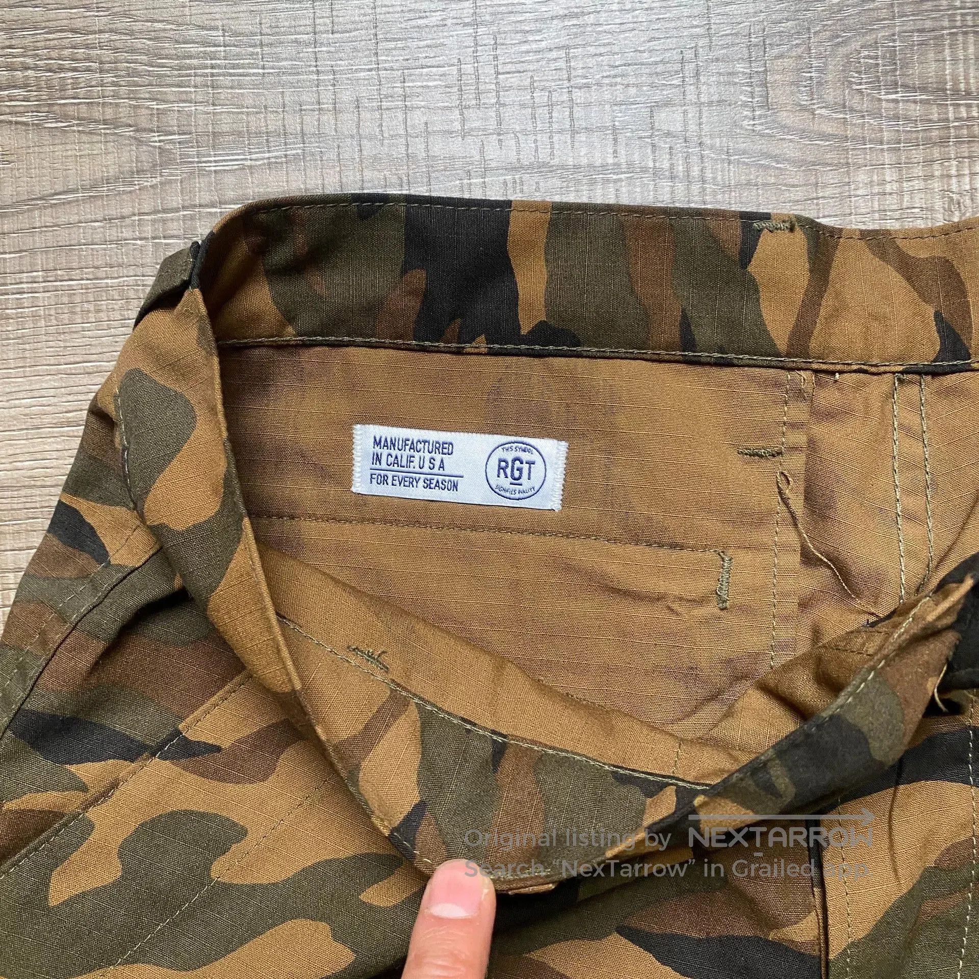 Other RGT Camouflage Cotton Ripstop Vintage Shorts. Size US 34 / EU 50 - 4 Thumbnail