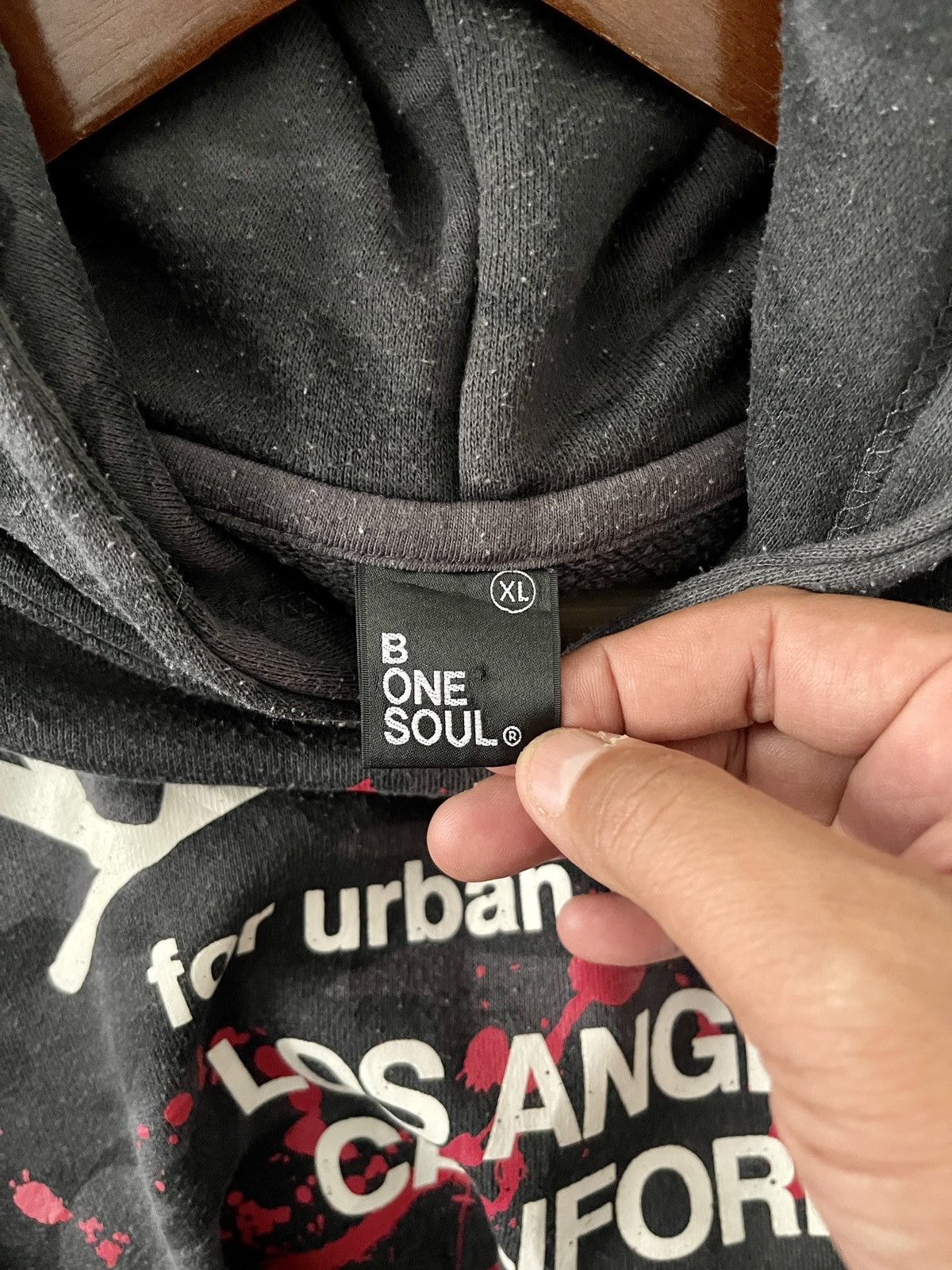Japanese Brand × Vintage VINTAGE B ONE SOUL BIG LOGO HOODIE DOUBLE SIDE POCKET Size US XL / EU 56 / 4 - 10 Thumbnail