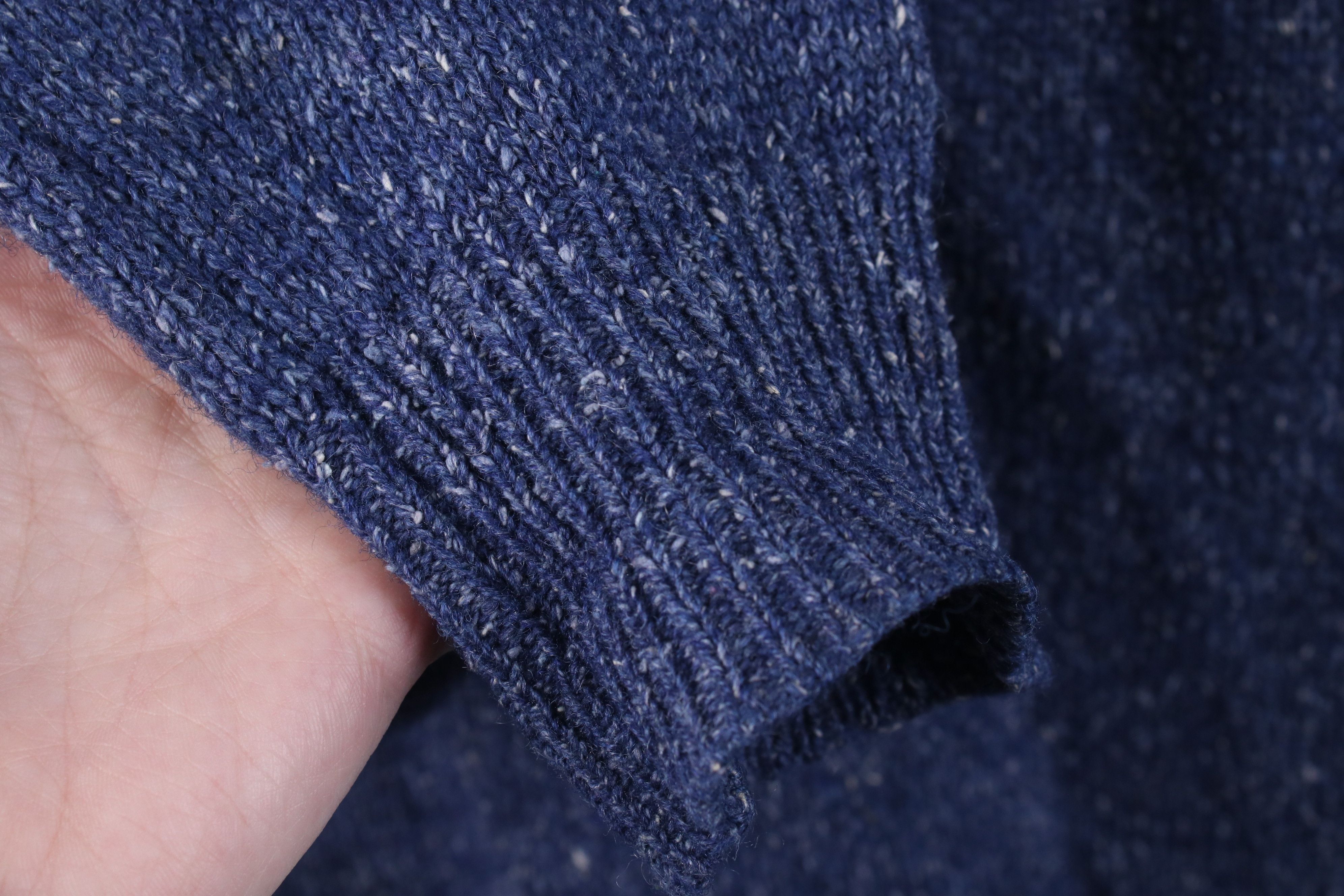 Vintage Vintage 90s Streetwear Wool Silk Blend Knit Sweater Blue Size US XL / EU 56 / 4 - 8 Thumbnail