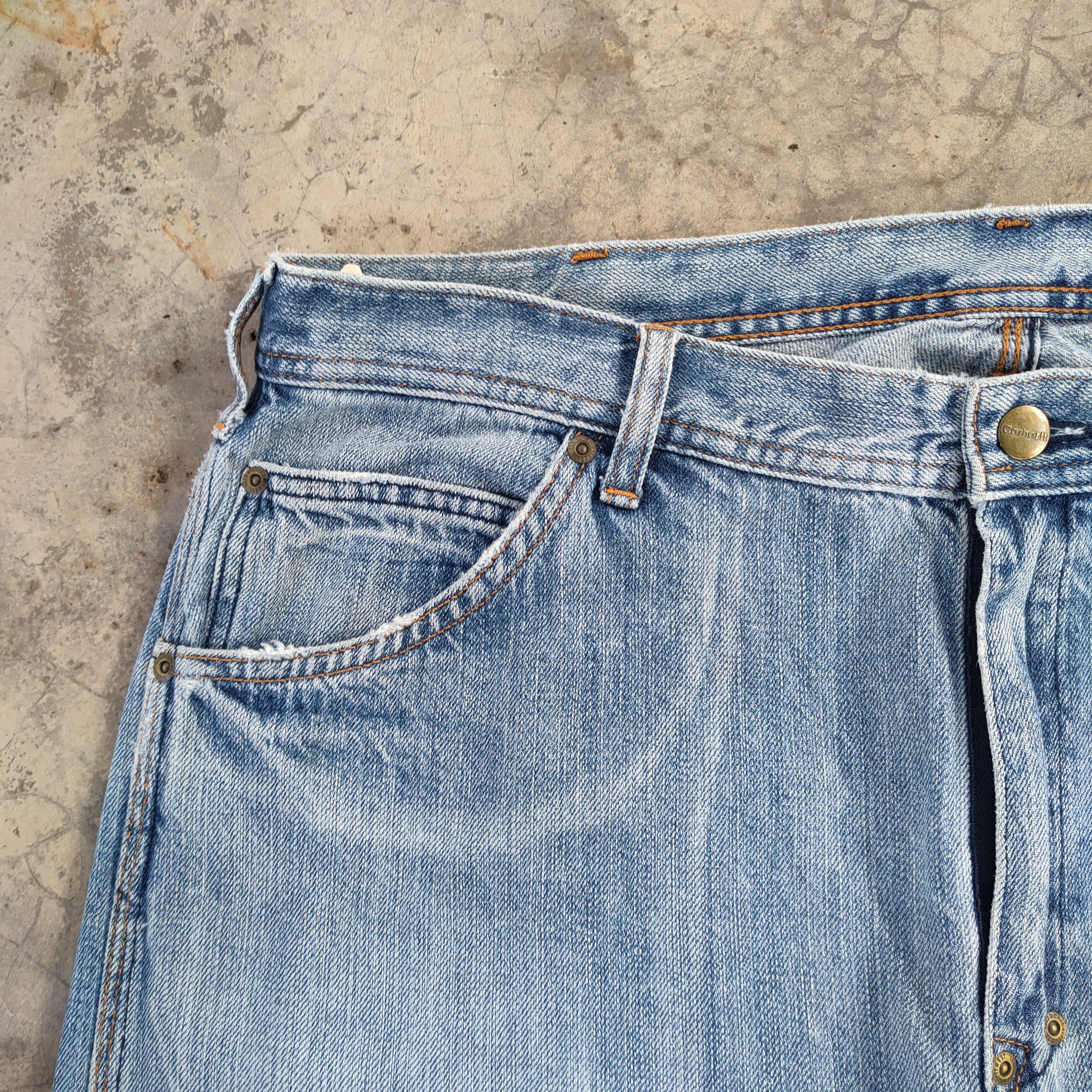 Carhartt VINTAGE CARHARTT CARPENTER FADED JEANS DENIM PANTS Size US 38 / EU 54 - 8 Thumbnail