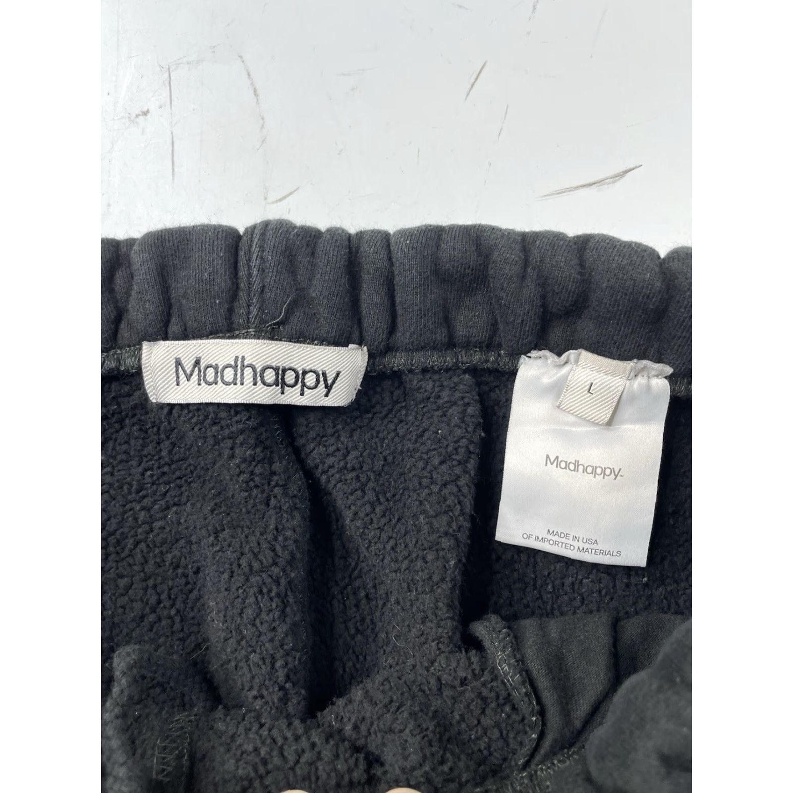 Madhappy Madhappy Sweatpants Unisex Black L Large Coachella Big Heart Pants Men Women Size US 33 - 4 Thumbnail