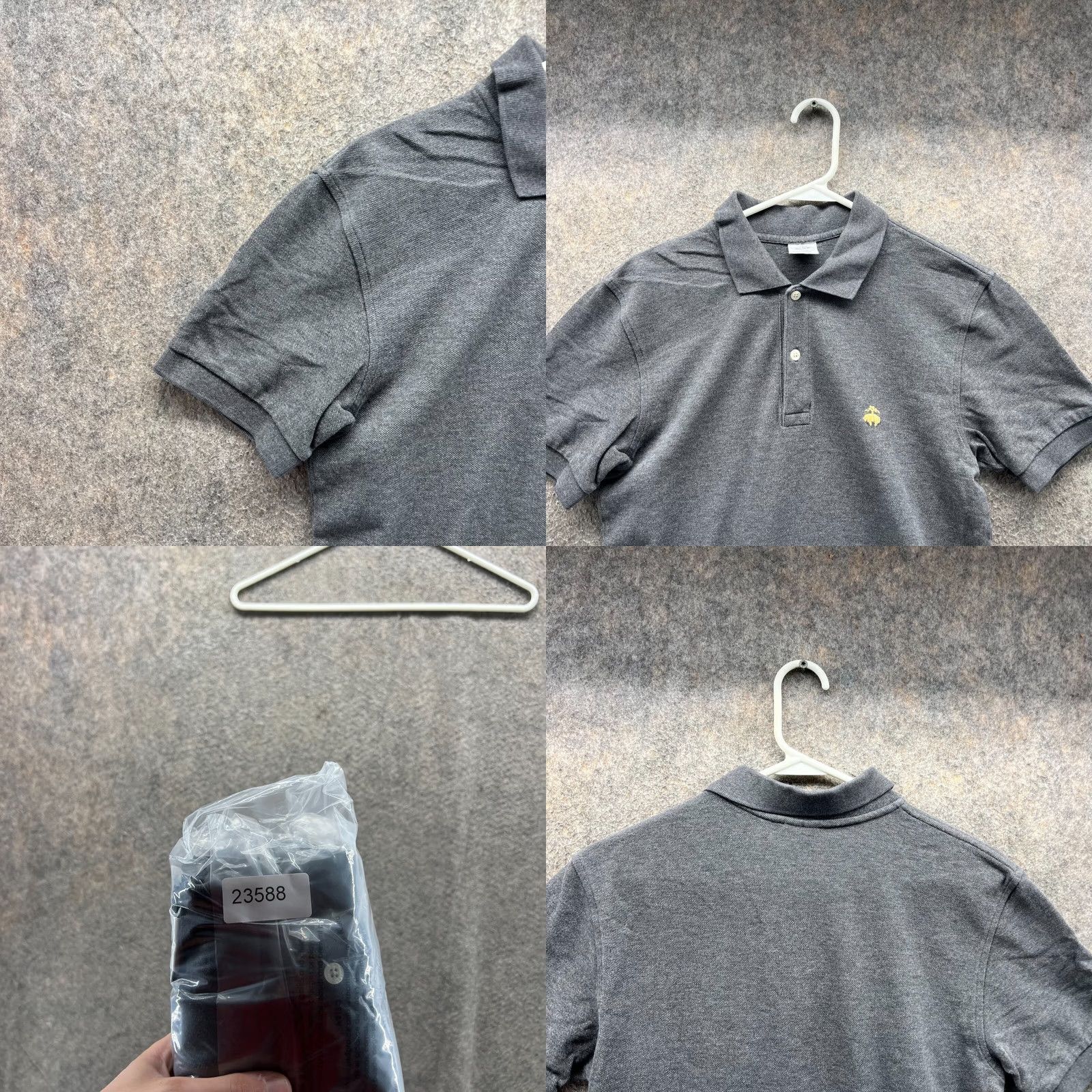 Brooks Brothers Brooks Brothers Polo Shirt Men Small Heather Gray Performance Slim Fit Preppy Shirt Polo Slimming Casual Boysx Size US S / EU 44-46 / 1 - 8 Thumbnail