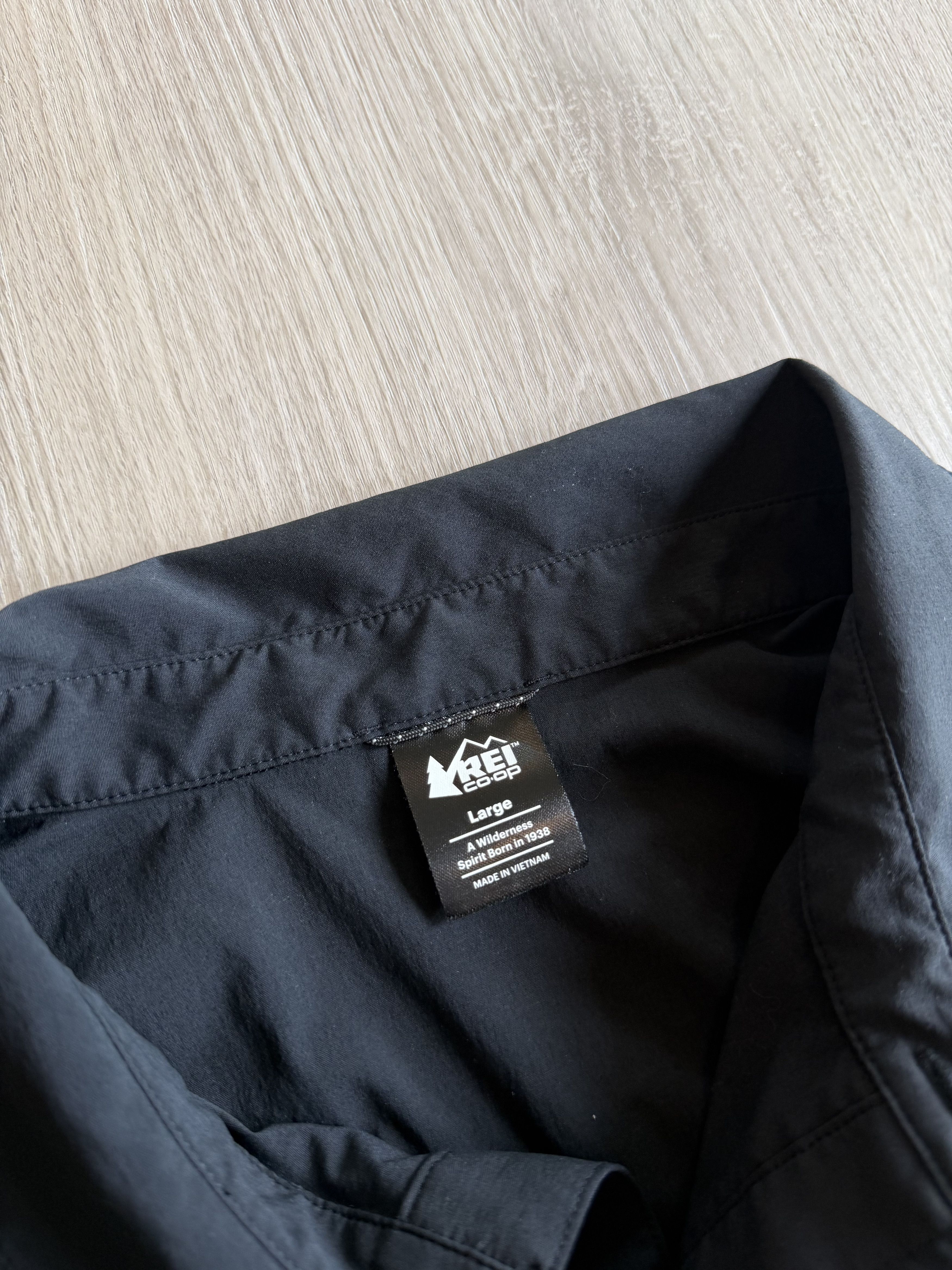 Rei REI Nylon Camp Shirt Gorpcore / Black Outdoors Hike Size US L / EU 52-54 / 3 - 4 Thumbnail