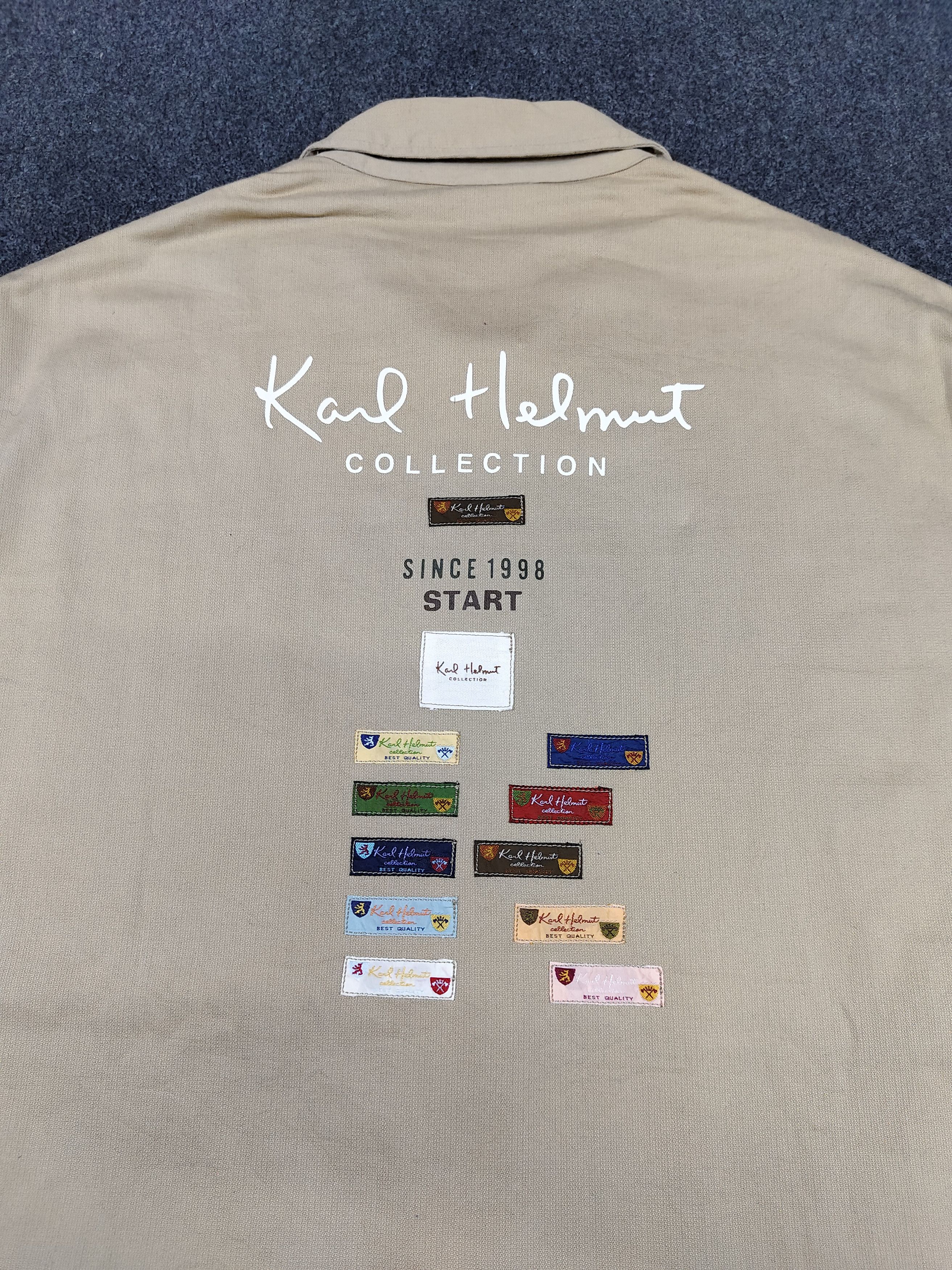 Karl Helmut 90s Karl Helmut- Collection Pacth Workwear Harrington Jacket Size US L / EU 52-54 / 3 - 6 Thumbnail