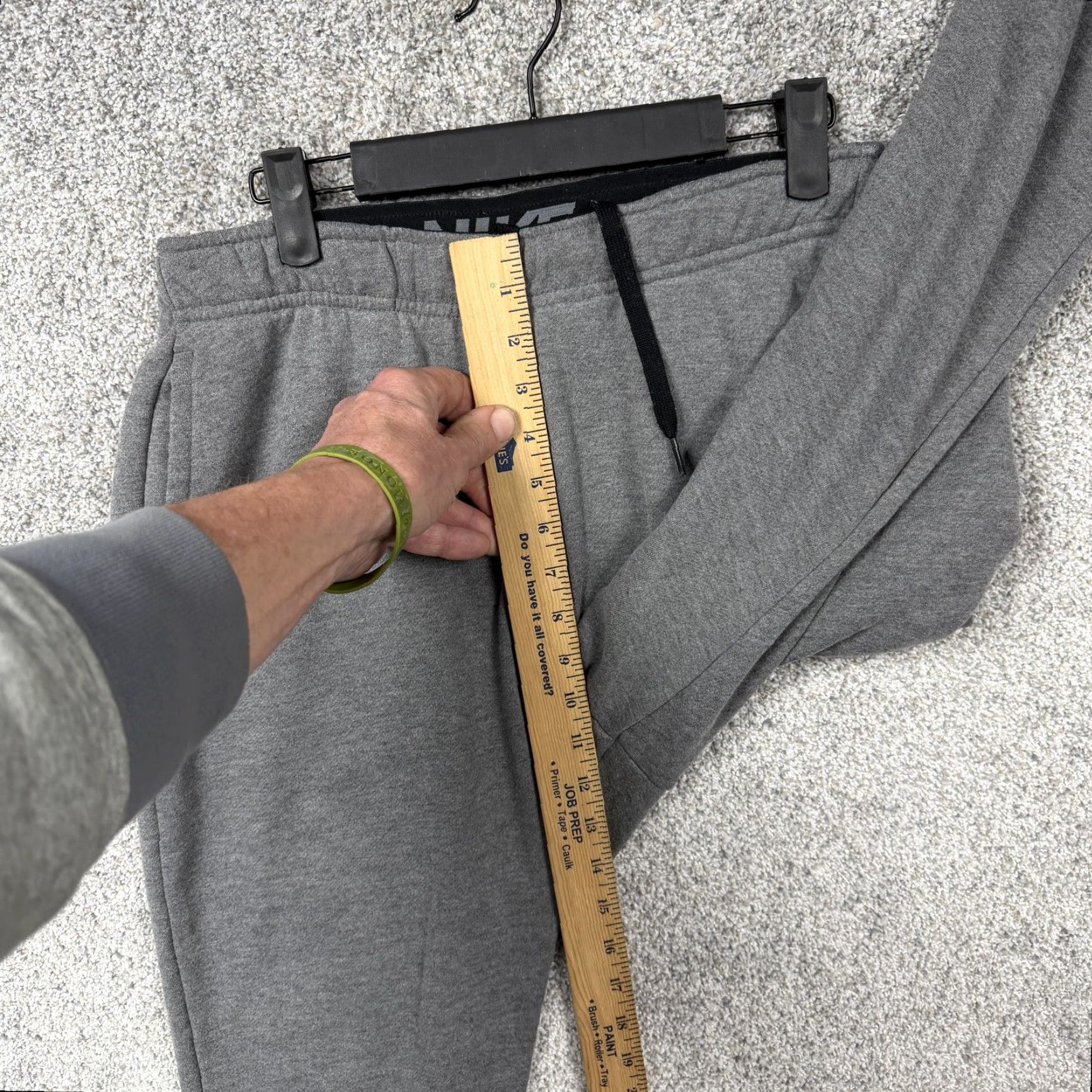 Nike Nike Dri-Fit Pants Men M 30x27 Charcoal Heather Black Fleece Training Sweatpants Pockets Jogging Size US 31 - 5 Thumbnail