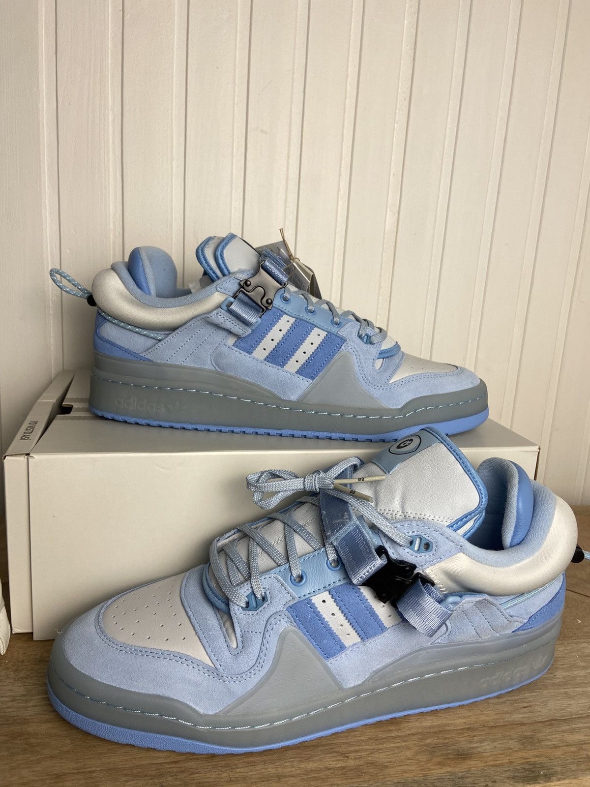 Adidas New adidas Forum Low Buckle Low Bad Bunny Blue Size 13,5US Size US 13 / EU 46 - 10 Thumbnail