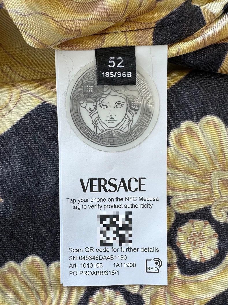 Versace Versace Silk shirt Size US XL / EU 56 / 4 - 3 Thumbnail