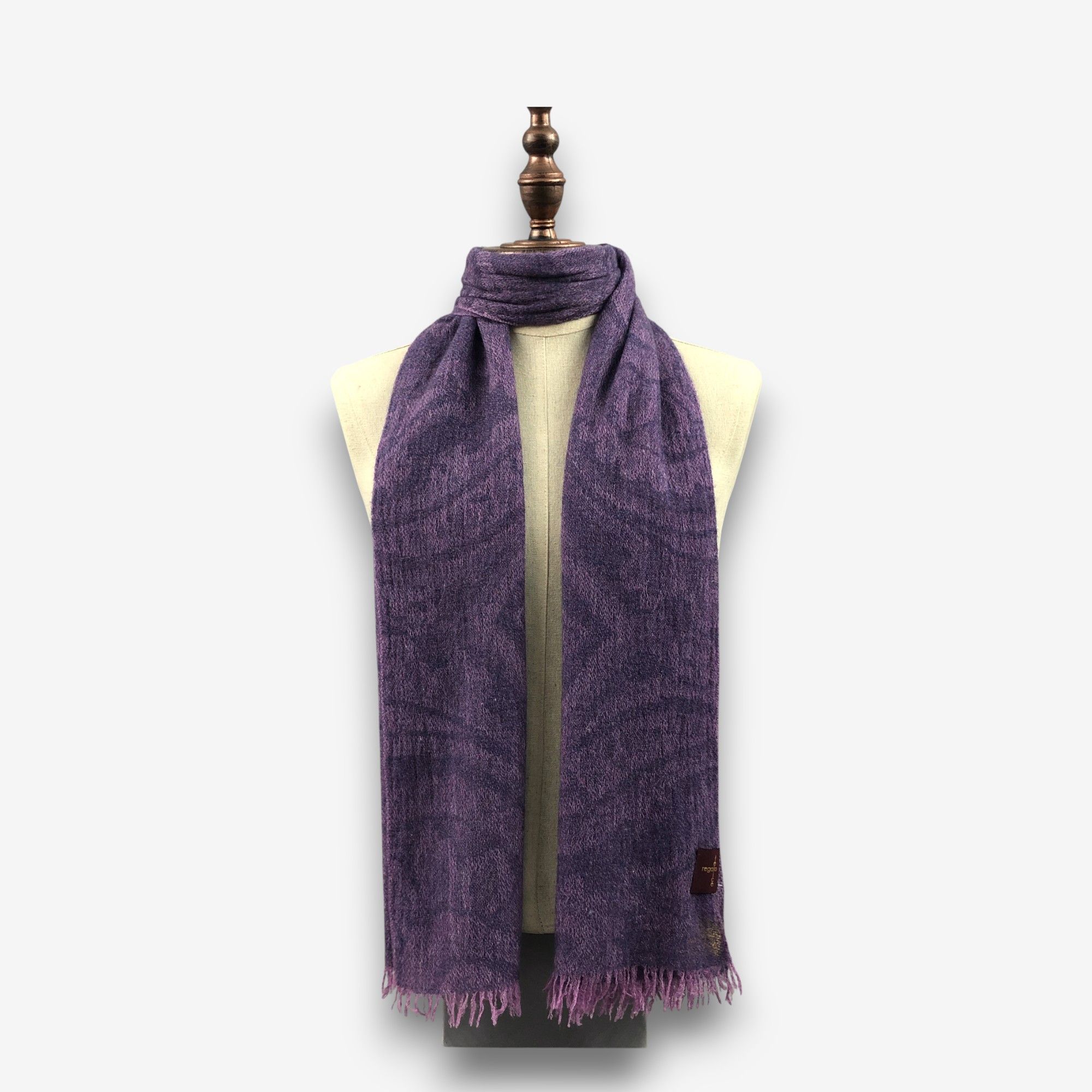 Japanese Brand Vintage Felice Regalo Scarf Muffler Wool Cashmere Scarves Size ONE SIZE - 2 Thumbnail