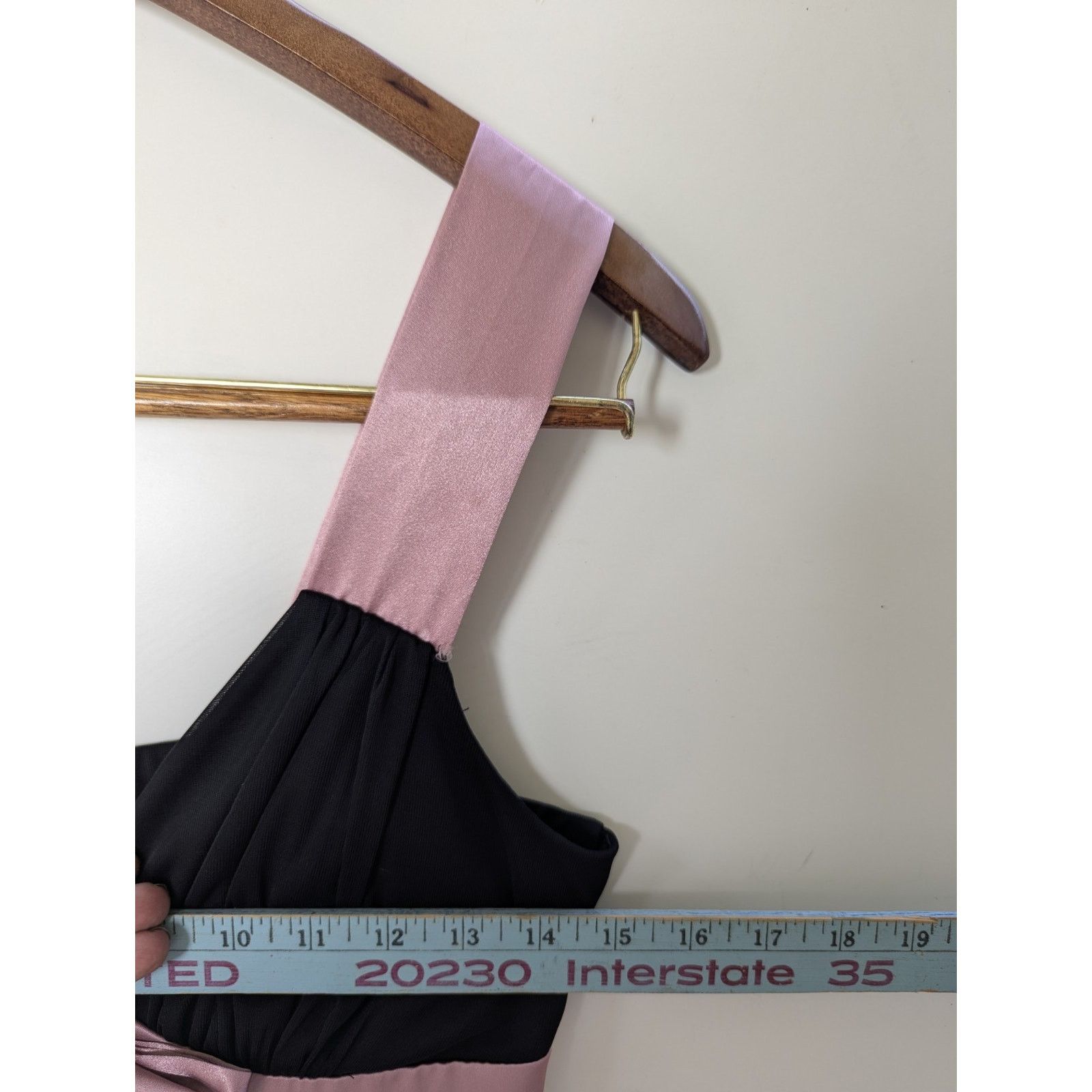 & Other Stories Speechless Black Midi Dress Pink bow Sheer lined Semi formal Size M / US 6-8 / IT 42-44 - 7 Thumbnail