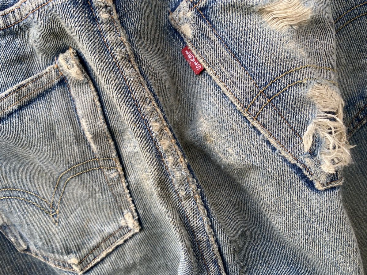 Levi's Vintage Clothing × Vintage W32x29.5 vintage levi's redline distressed damaged denime Size US 32 / EU 48 - 3 Thumbnail