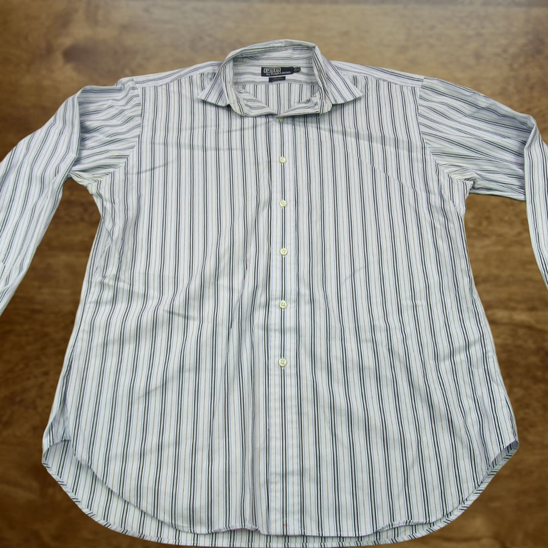 Polo Ralph Lauren Polo Ralph Lauren Shirt Mens 17.5 Stripes Long Sleeve Button-Down Casual Shirt Size US XXL / EU 58 / 5 - 1 Thumbnail