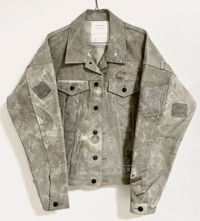 READYMADE READYMADE Cement Gray Military Jacket. Size US M / EU 48-50 / 2 - 2 Thumbnail