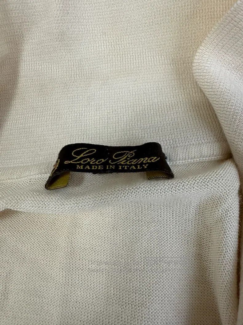 Loro Piana Lora Piana Lady Knit Top, Cream Yellow Size M / US 6-8 / IT 42-44 - 4 Thumbnail