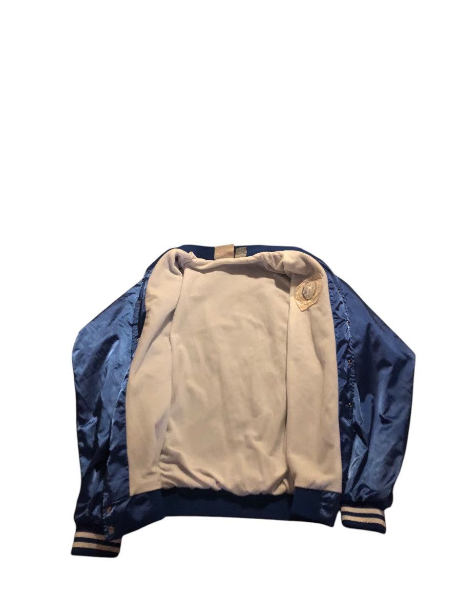 Vintage Vintage 90s Blue & Gold Varsity Bomber Jacket S/L Size US L / EU 52-54 / 3 - 4 Thumbnail