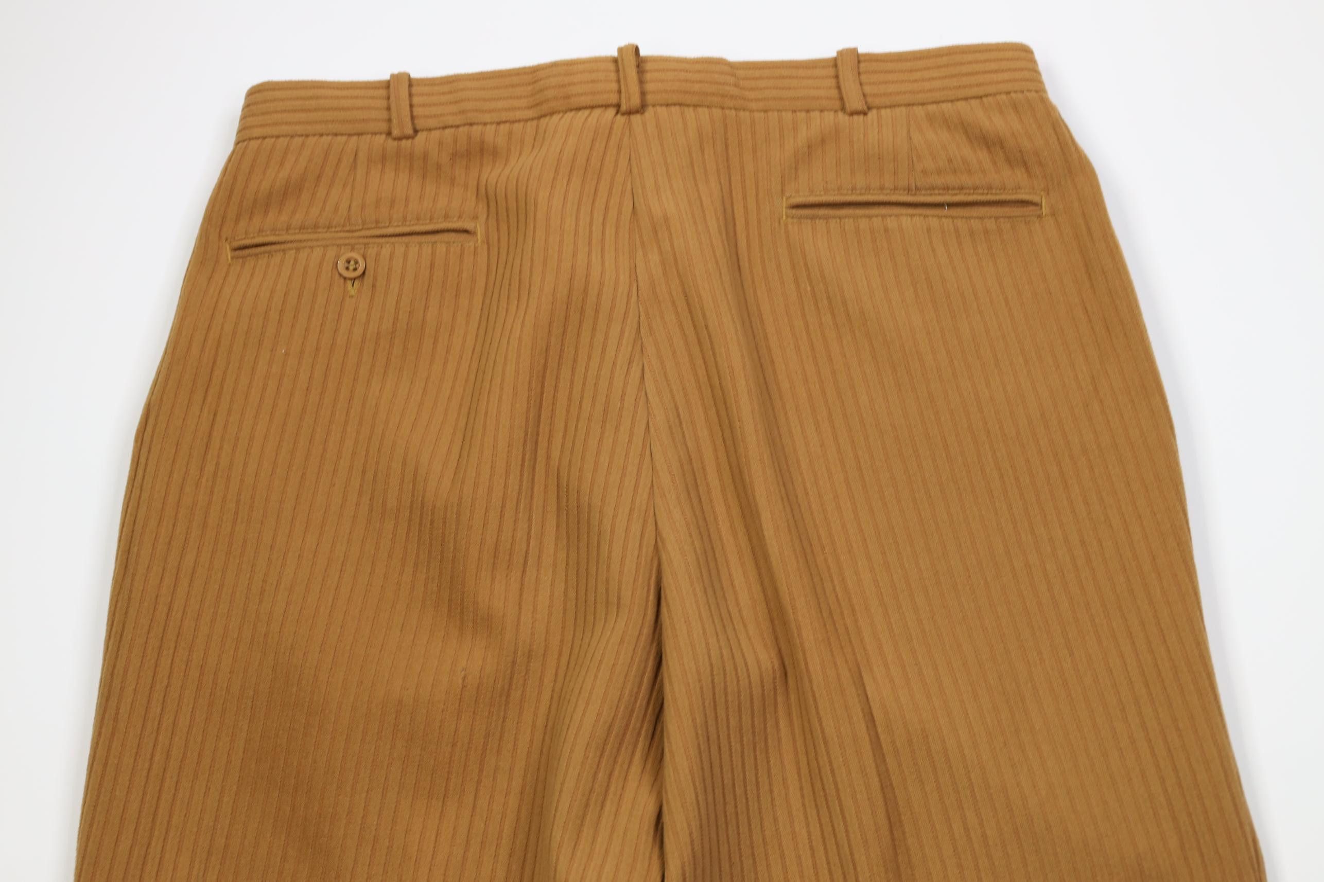 Vintage Vintage 90s Streetwear Wide Leg Corduroy Chino Pants Wheat Size US 36 / EU 52 - 13 Thumbnail