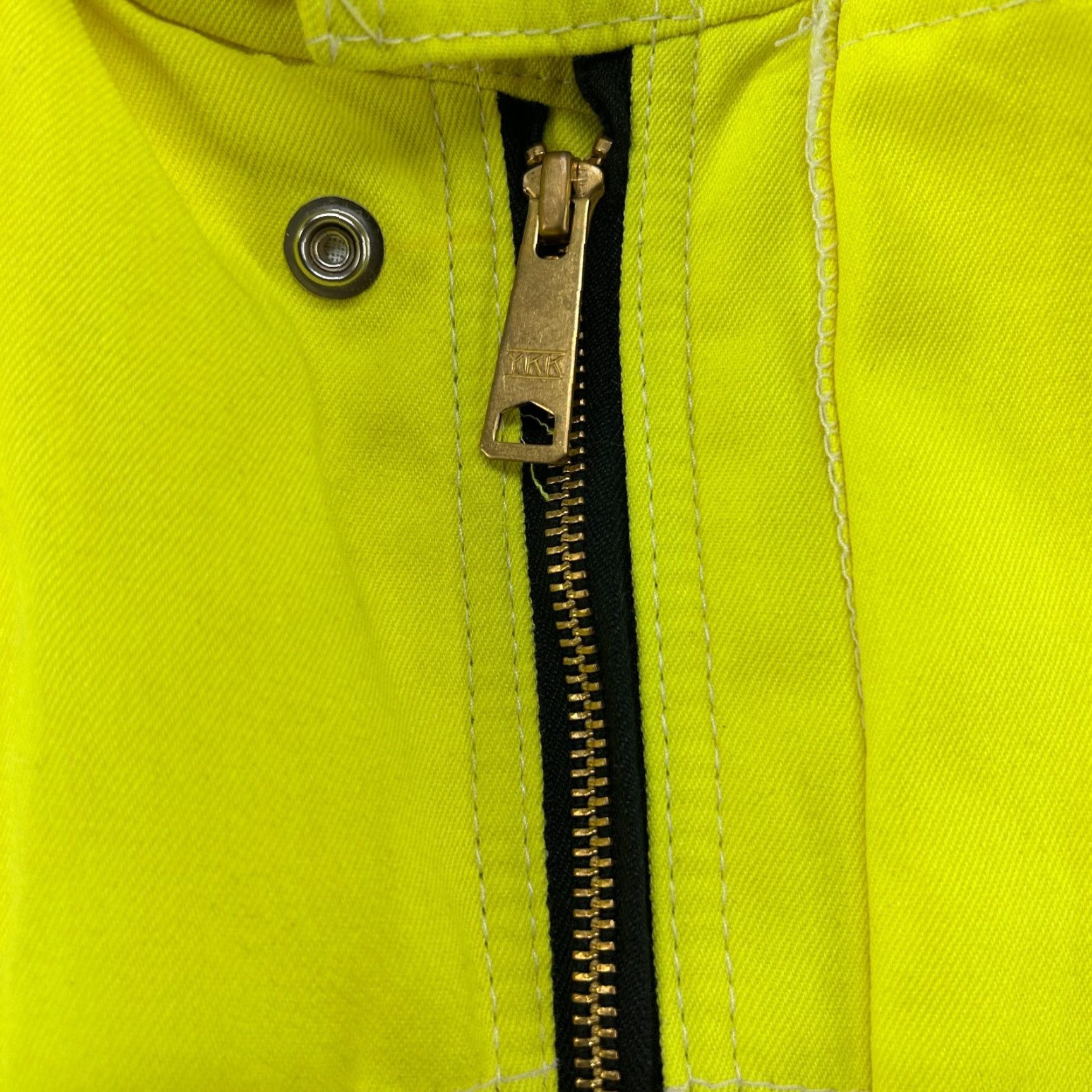 Vintage Bulwark Jacket Mens L Yellow Flame Resistant Hi Vis Reflective 31 ATPV Jacket Long Sleeve Men Reflective Bulwark Yellow L Men Size US L / EU 52-54 / 3 - 5 Thumbnail