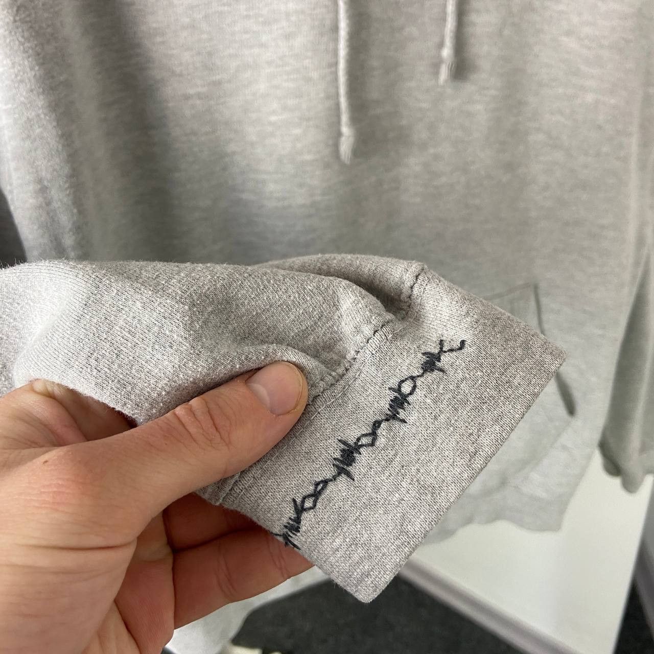 Vintage Skate Hoodie Vintage Fuck Embroindered Logo Grey Oversized Size US M / EU 48-50 / 2 - 4 Thumbnail