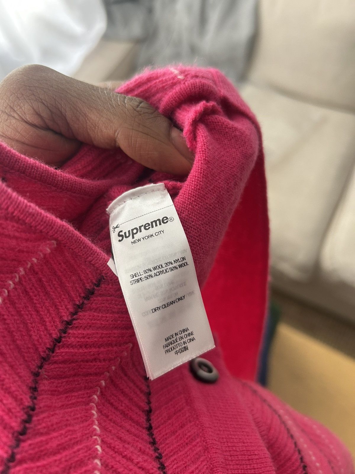 Supreme Herringbone Cardigan - toestory.in