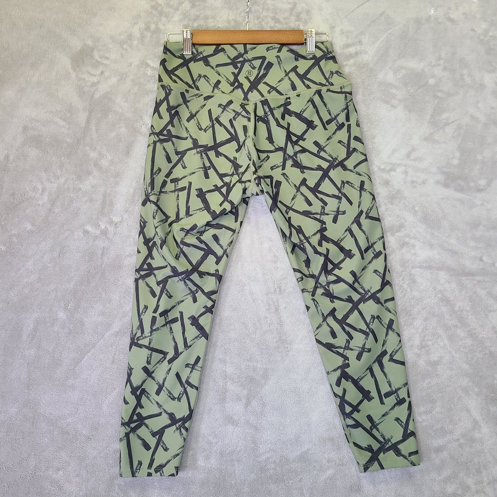 Sage Sage Women's XL Yoga Pants Green/Black Abstract Stretchy Size 28" / US 6 / IT 42 - 5 Thumbnail