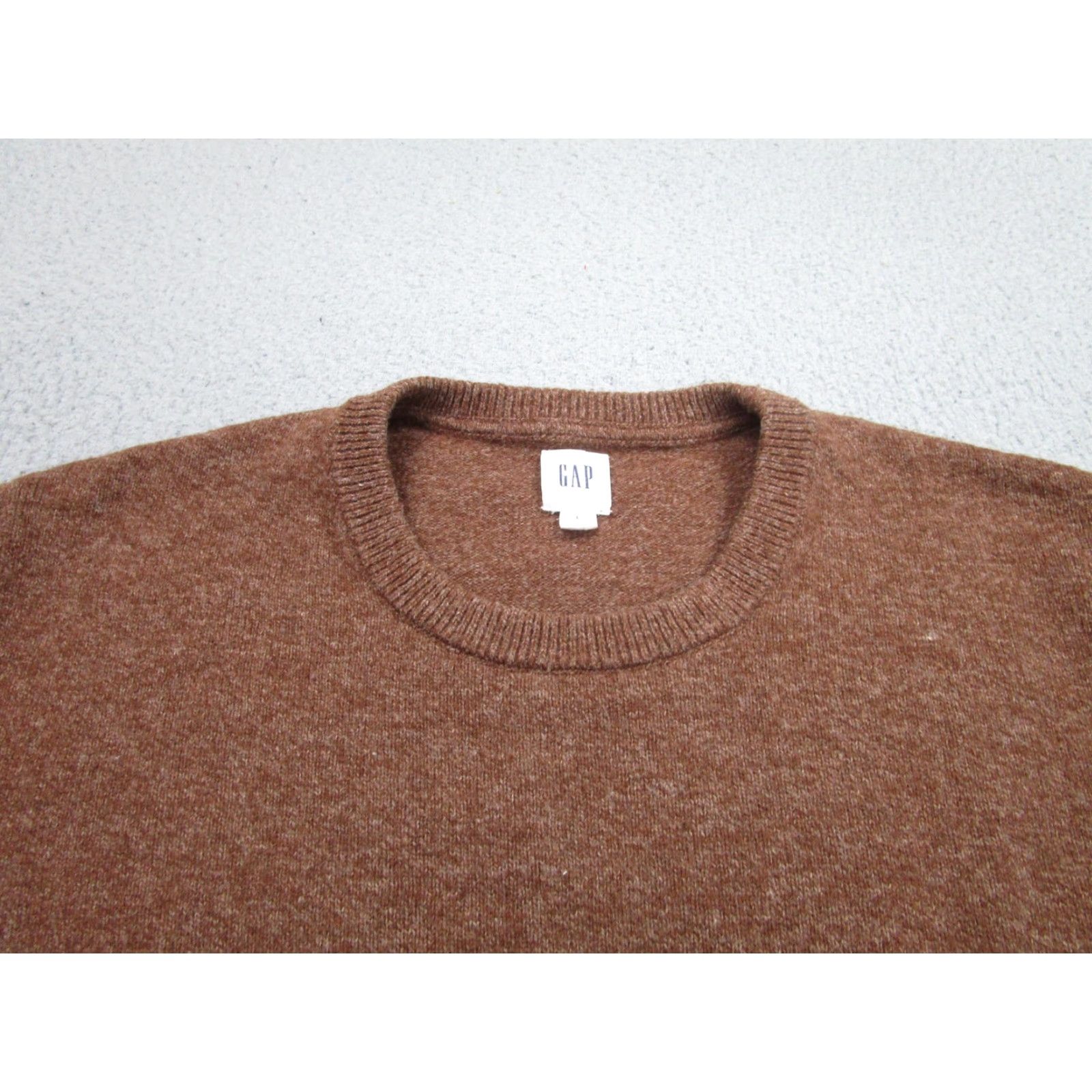 Gap Gap Mens Large Brown Merino Wool Blend Crewneck Knit Pullover Sweater Size US L / EU 52-54 / 3 - 2 Thumbnail