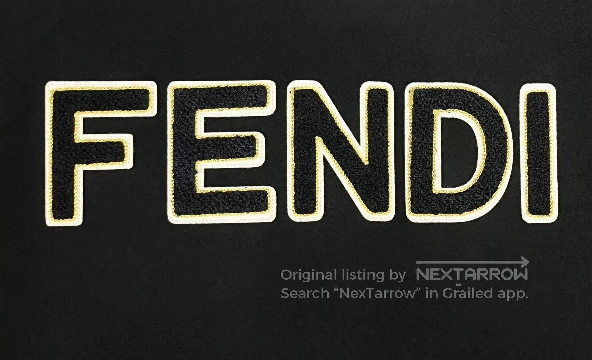 Fendi Fendi Black Rhinestone Monster Leather Logo Jacket. Size US M / EU 48-50 / 2 - 6 Thumbnail