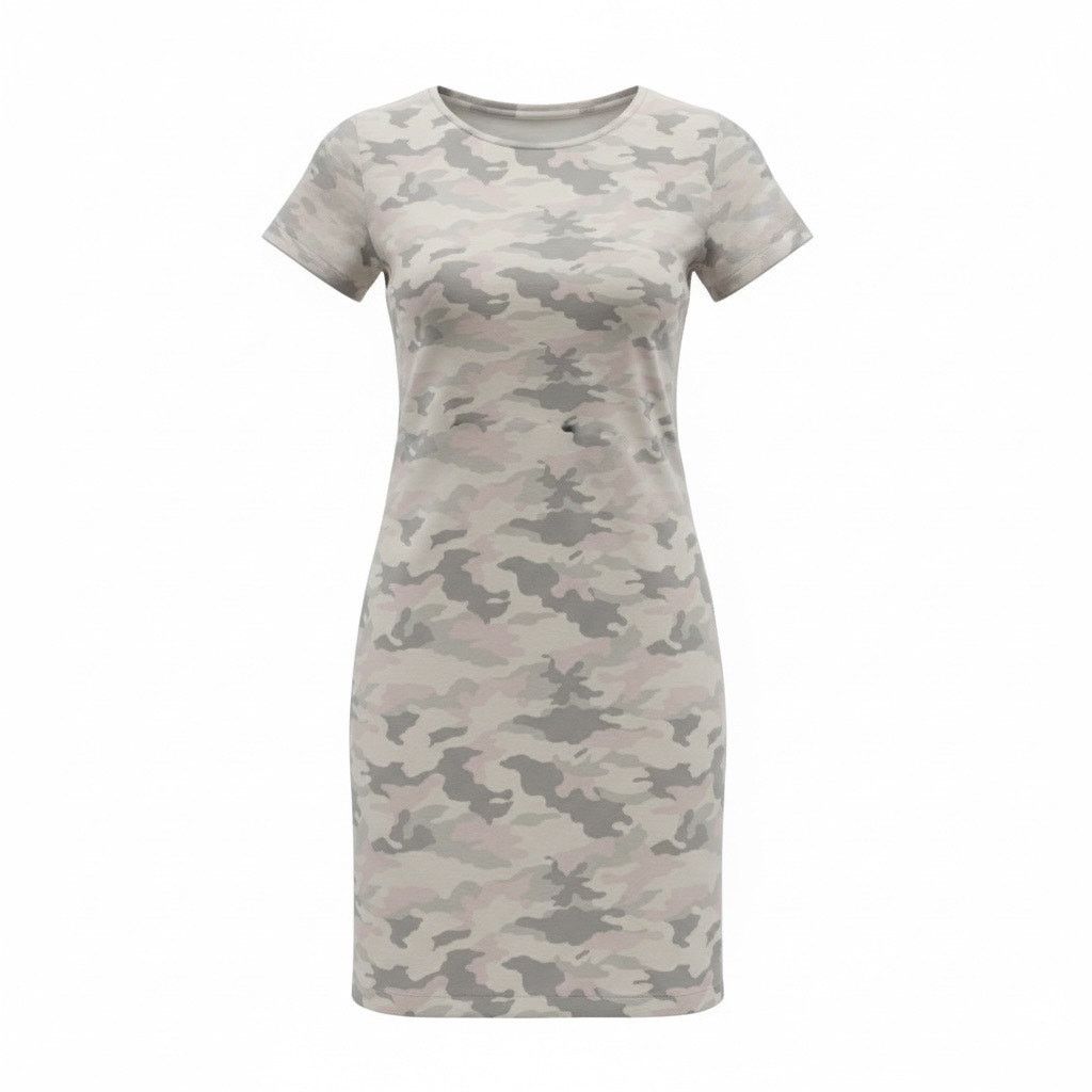 Old Navy Old Navy Women’s Medium Camo T-Shirt Dress Short Sleeve Size M / US 6-8 / IT 42-44 - 1 Thumbnail