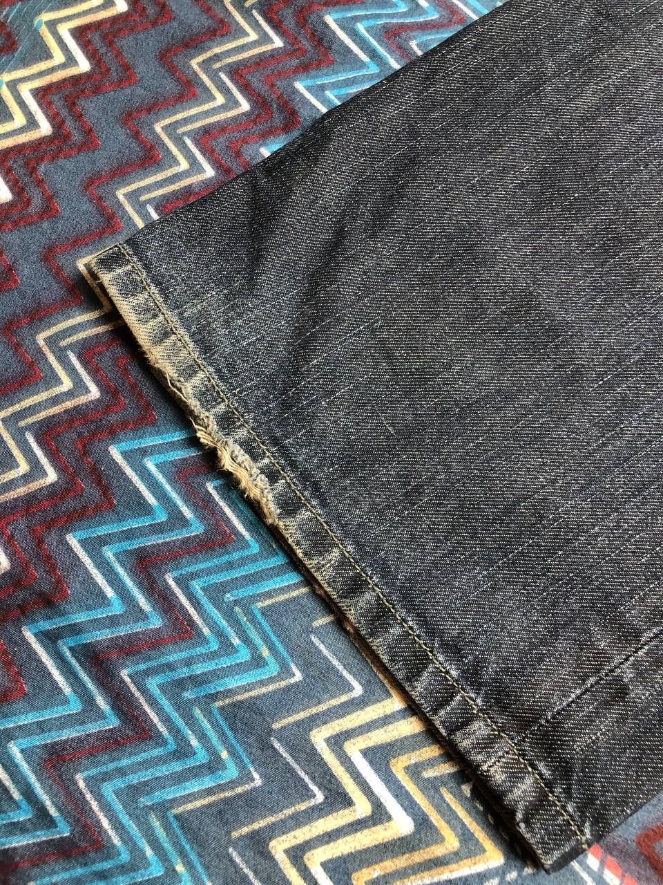 Japanese Brand Crazy Crash Dirty Baggy Faded Jean Japan Avant Garde Style Size US 32 / EU 48 - 8 Thumbnail