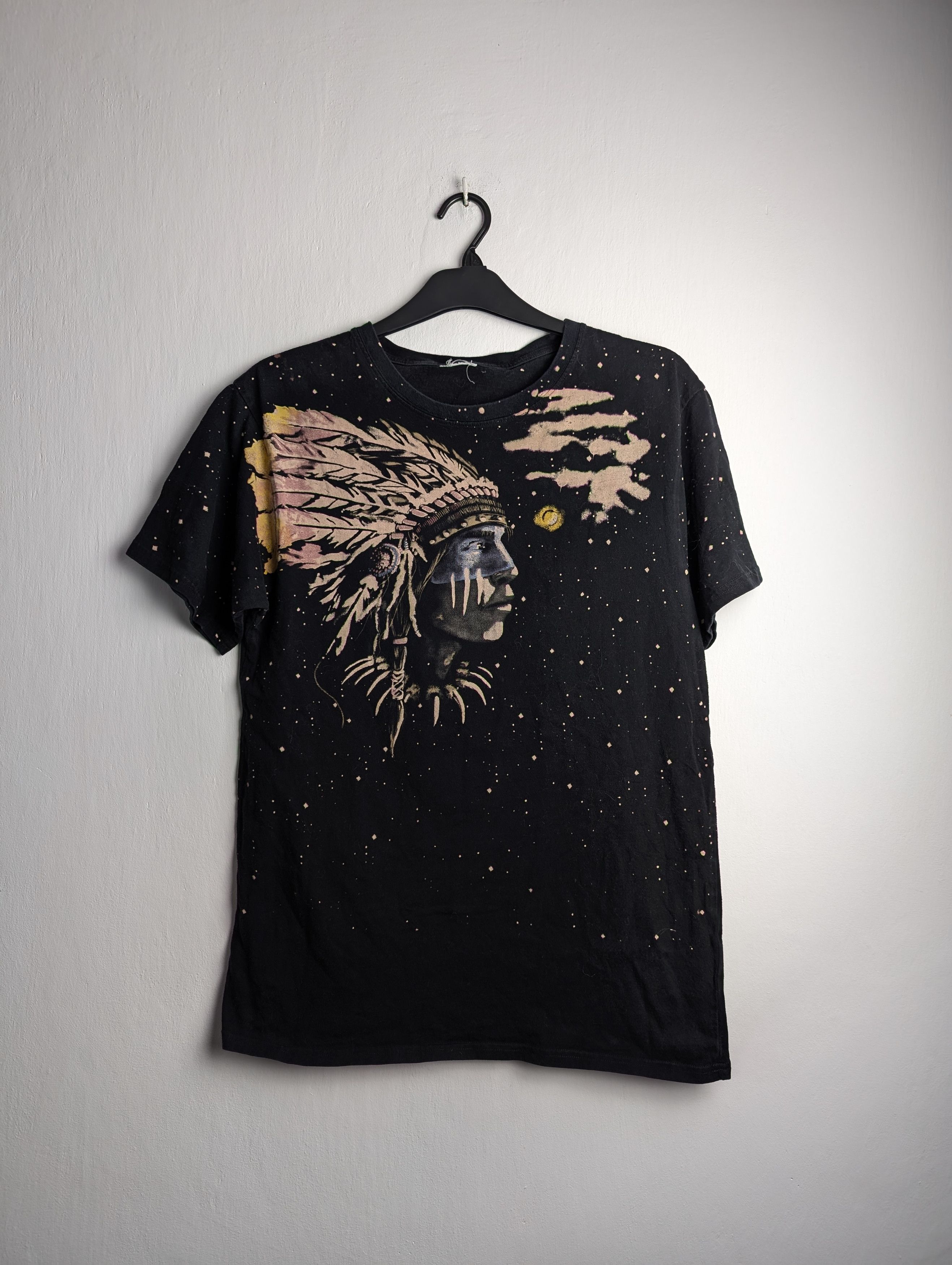 Vintage Vintage Native American Chief Galaxy All Overprint T-shirt Size US M / EU 48-50 / 2 - 1 Thumbnail
