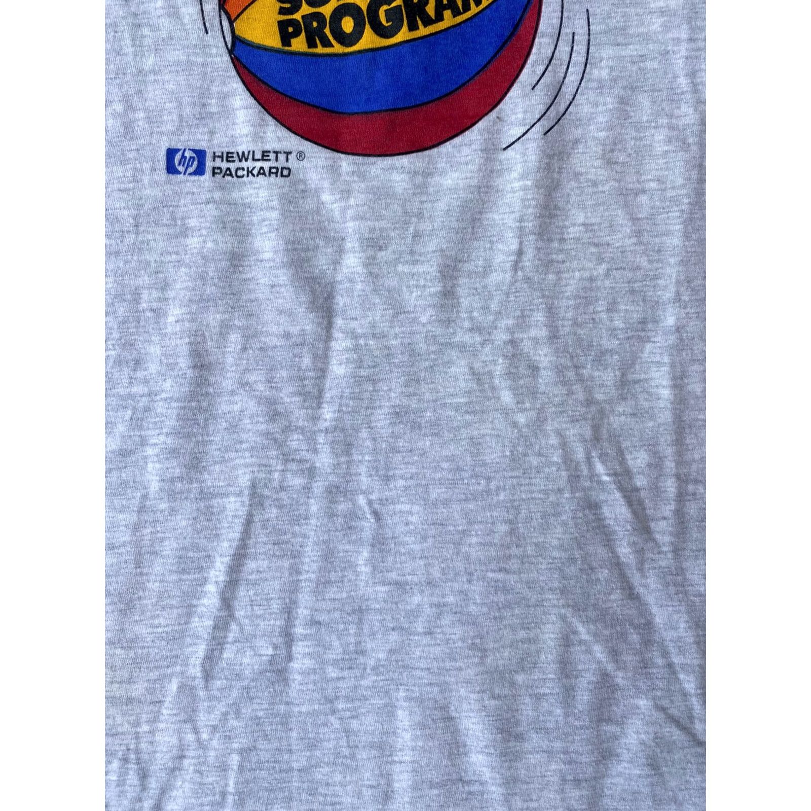Vintage VINTAGE 90s HP Hewlett Packard 1997 Summer Program Computer Promo T-Shirt XL Shirt Men Gray Size US XL / EU 56 / 4 - 7 Thumbnail