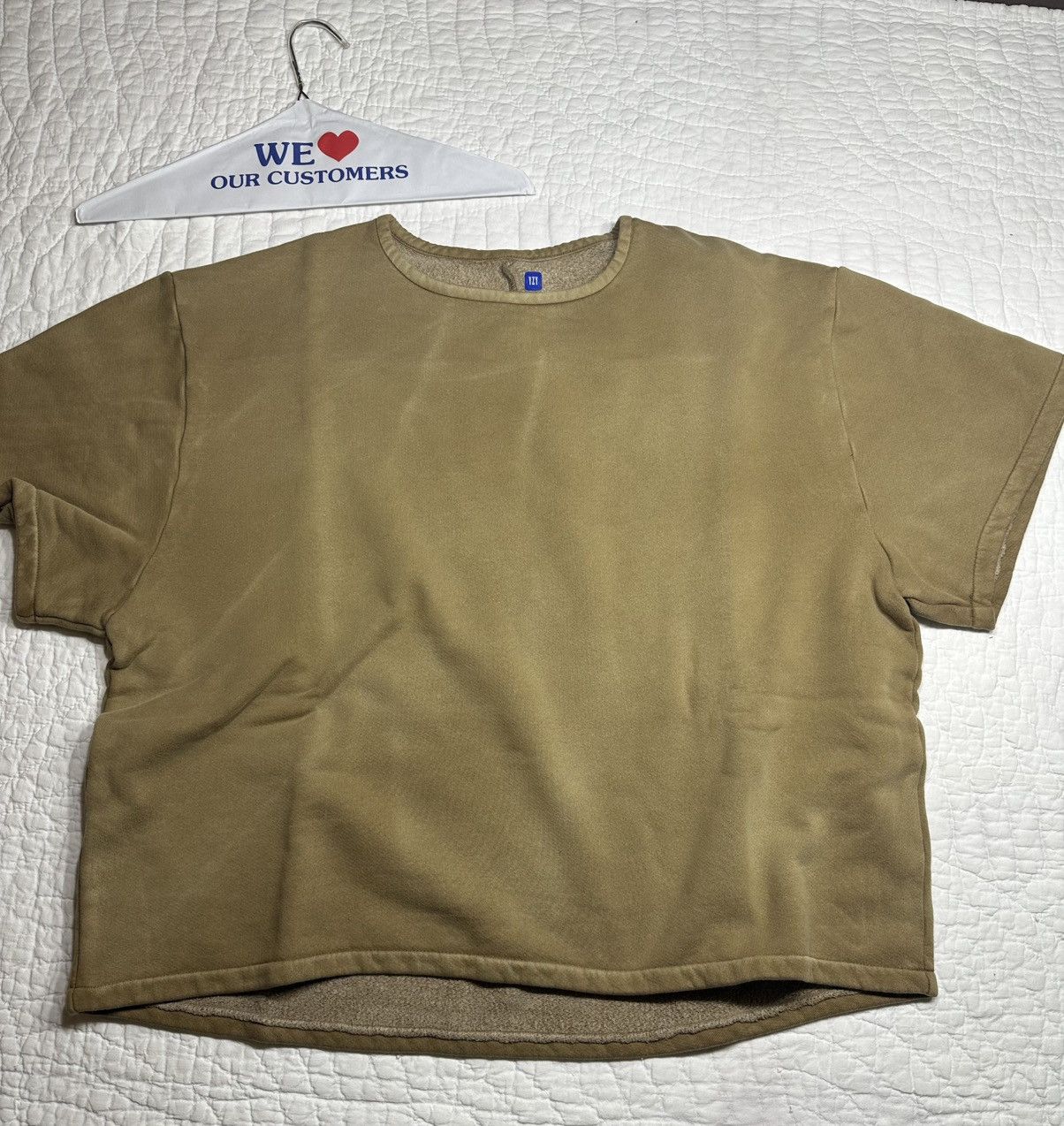 Balenciaga × Gap × Kanye West YEEZY GAP UNRELEASED FLEECE YOKE TSHIRT/Bronze Small Size US S / EU 44-46 / 1 - 1 Thumbnail