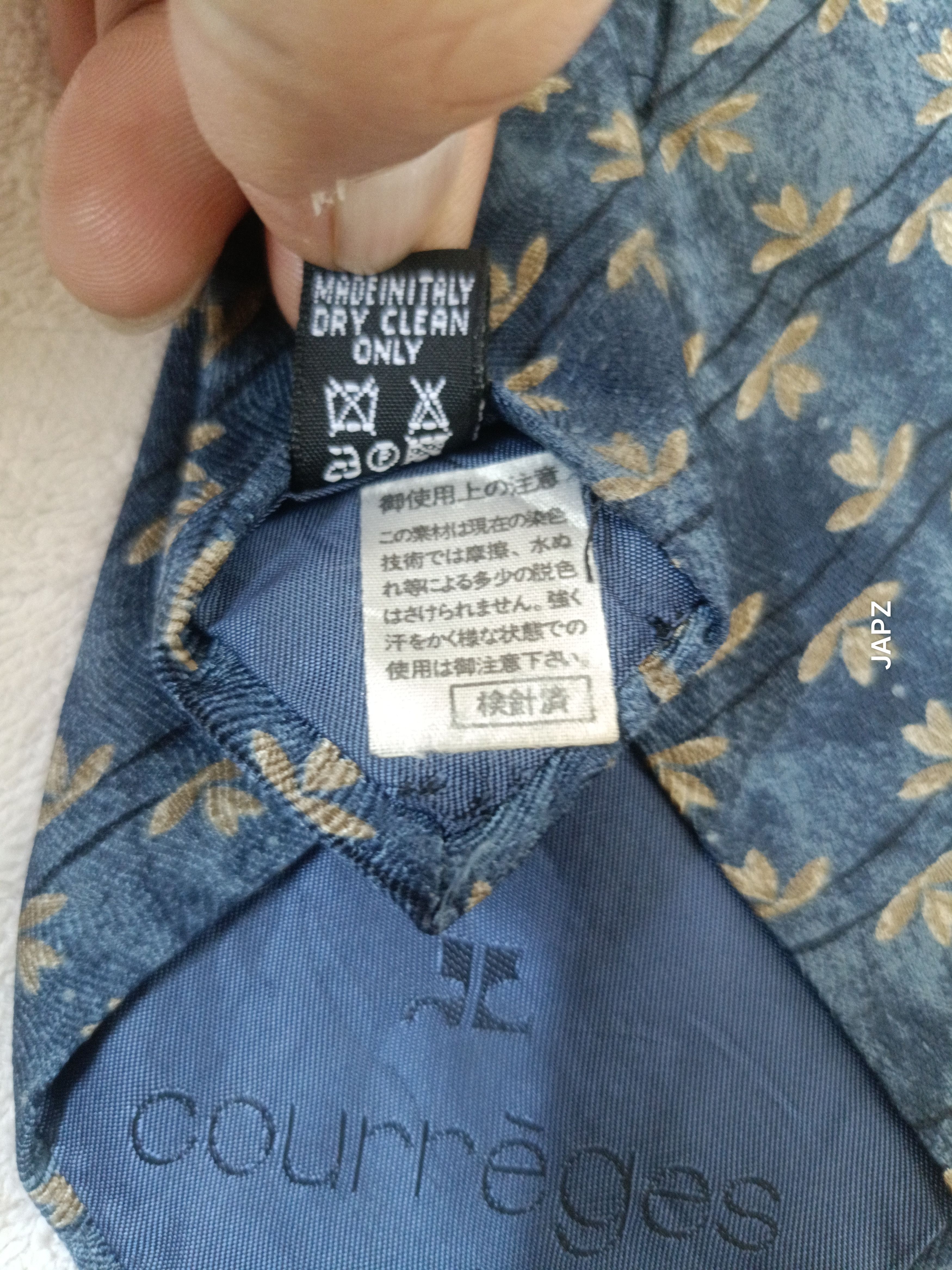 Courreges Vintage courreges jacquard silk tie Size ONE SIZE - 4 Thumbnail