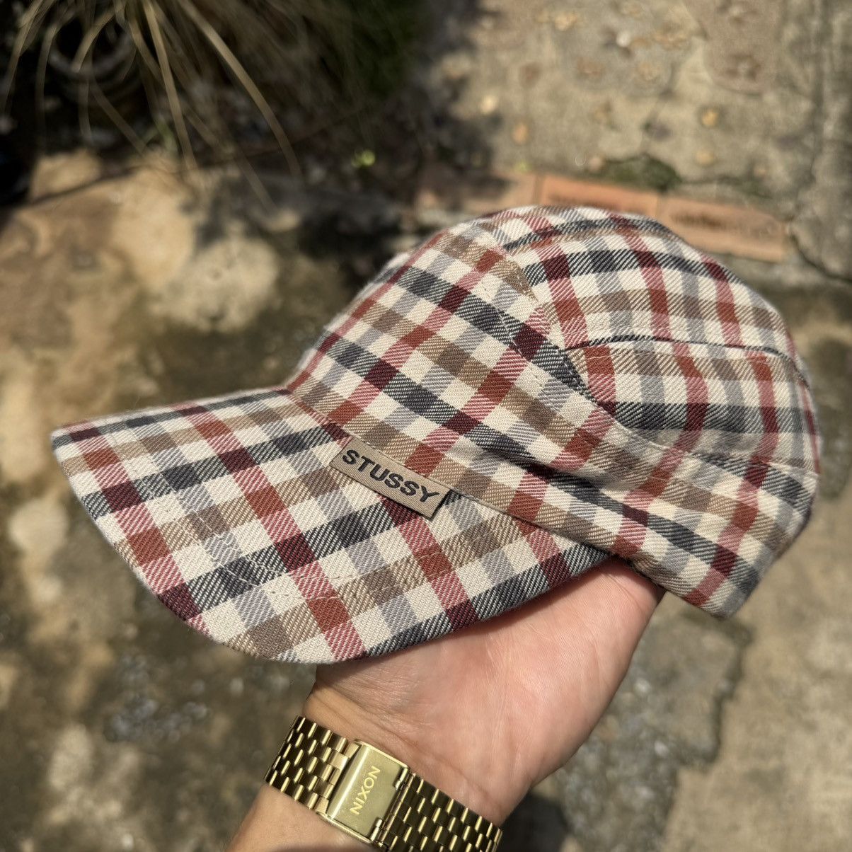 Stussy Vintage 00s Stussy Flannel Camp Cap 5Panel Size ONE SIZE - 2 Thumbnail