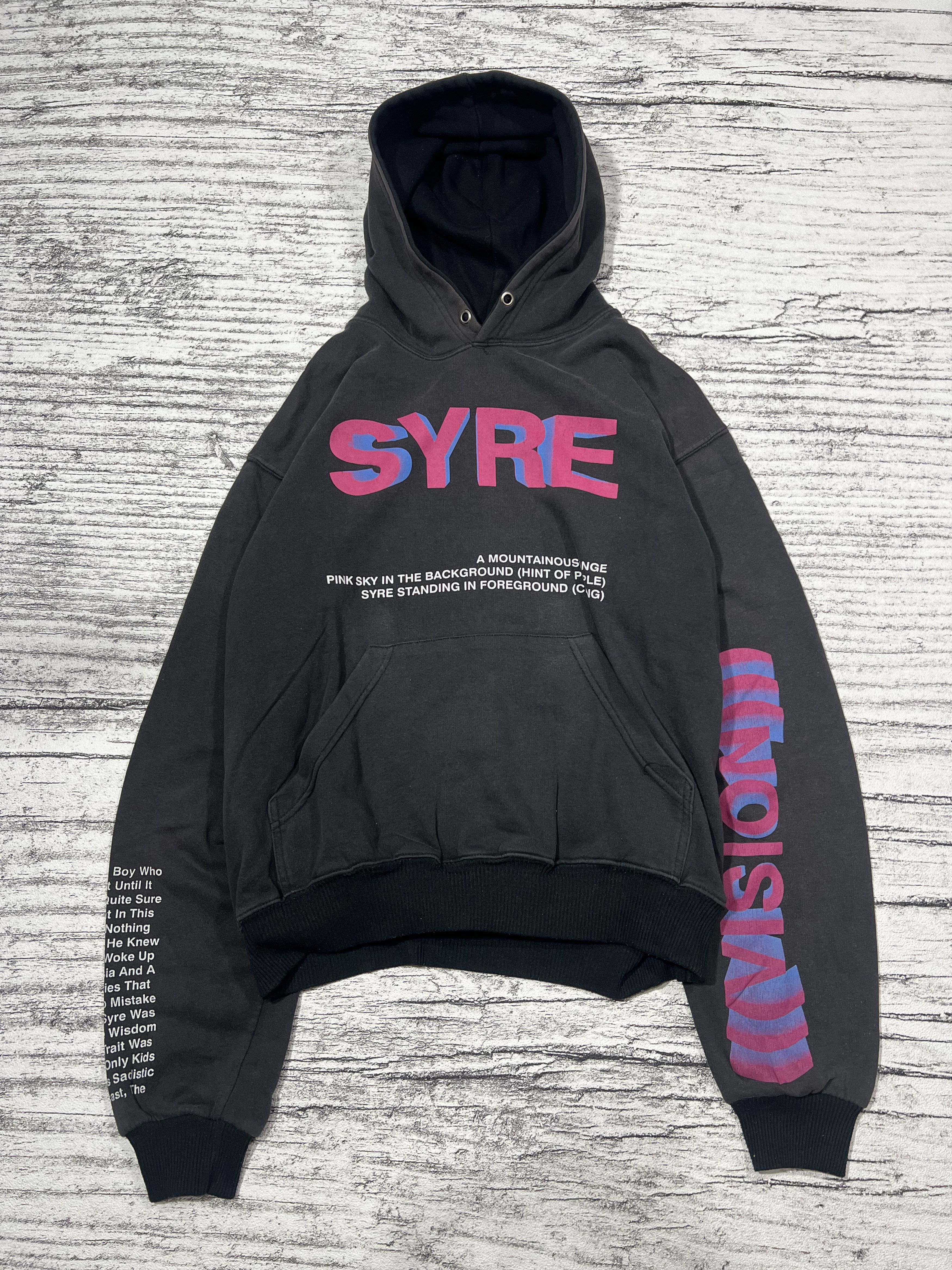 Japanese Brand 2000s Syre Jaden Smith Poem Faded Hoddie y2k Lgb Ifsix Size US L / EU 52-54 / 3 - 1 Thumbnail