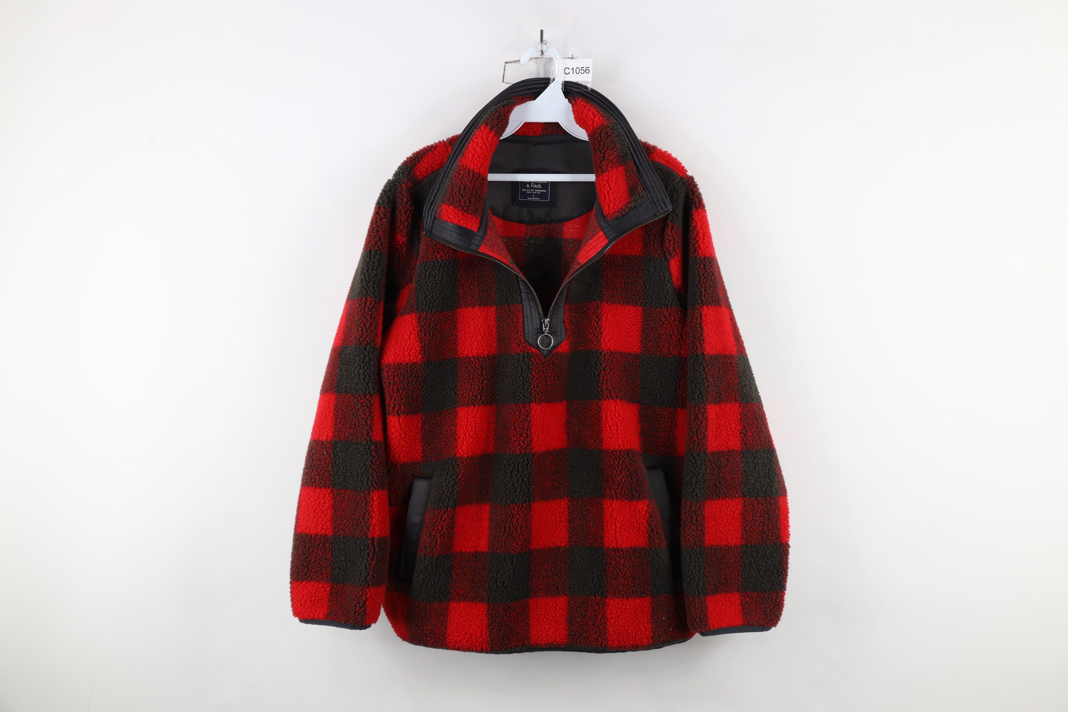Abercrombie & Fitch × Vintage Vintage Y2K Abercrombie & Fitch Fleece Half Zip Sweater Size L / US 10 / IT 46 - 1 Thumbnail
