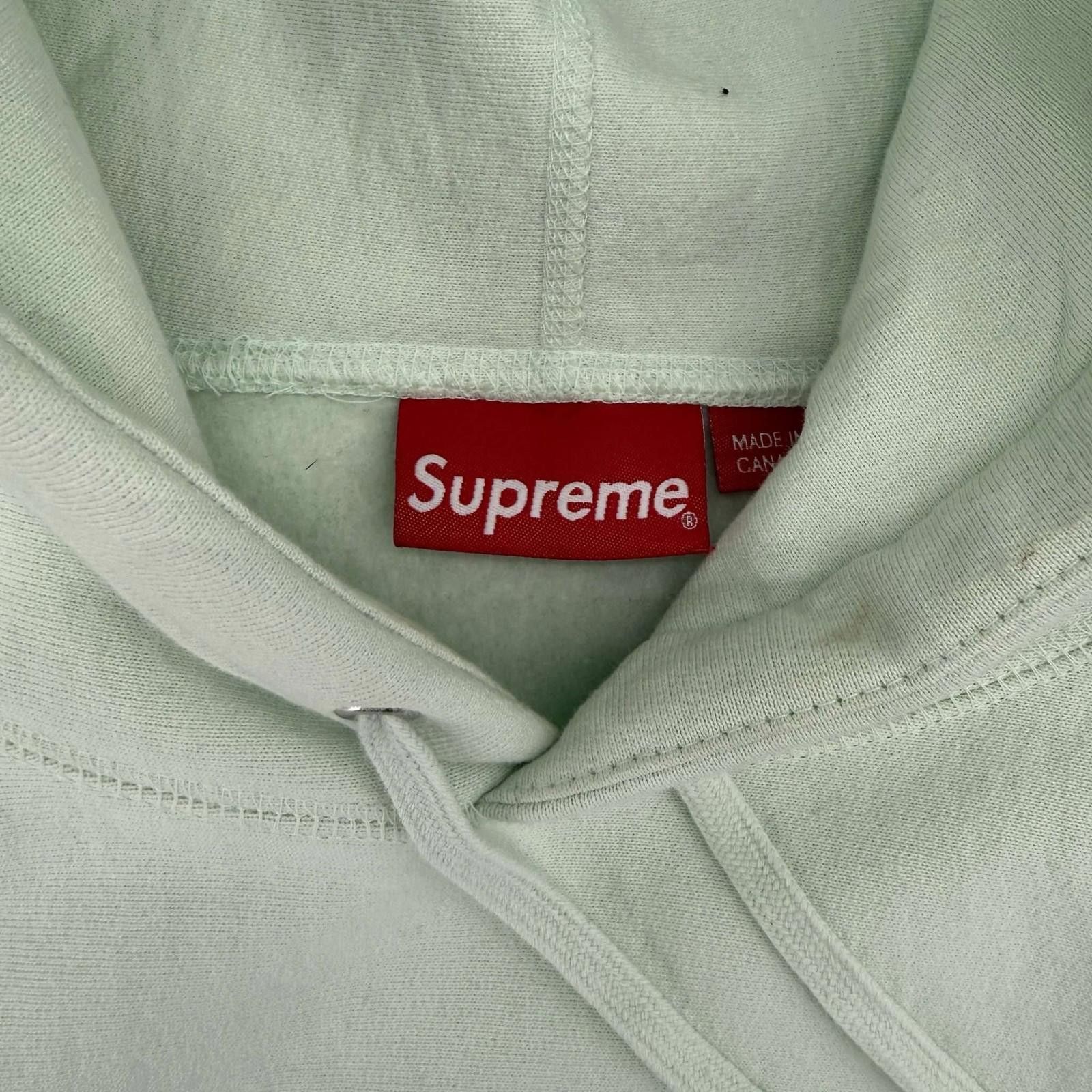 Supreme Supreme Box Logo Hooded Sweatshirt Light Green FW23 Size US L / EU 52-54 / 3 - 6 Thumbnail