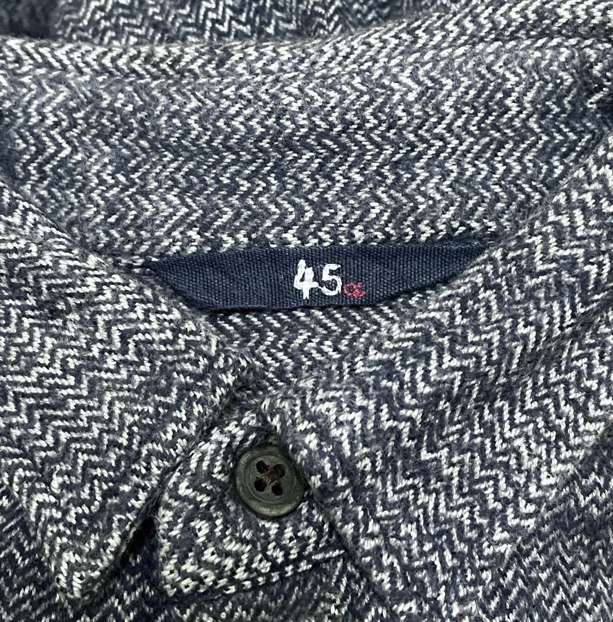 45rpm × Japanese Brand × Vintage Rare Design Vintage Japanese Brand 45rpm Wool Shirt 1990s Size US S / EU 44-46 / 1 - 6 Thumbnail