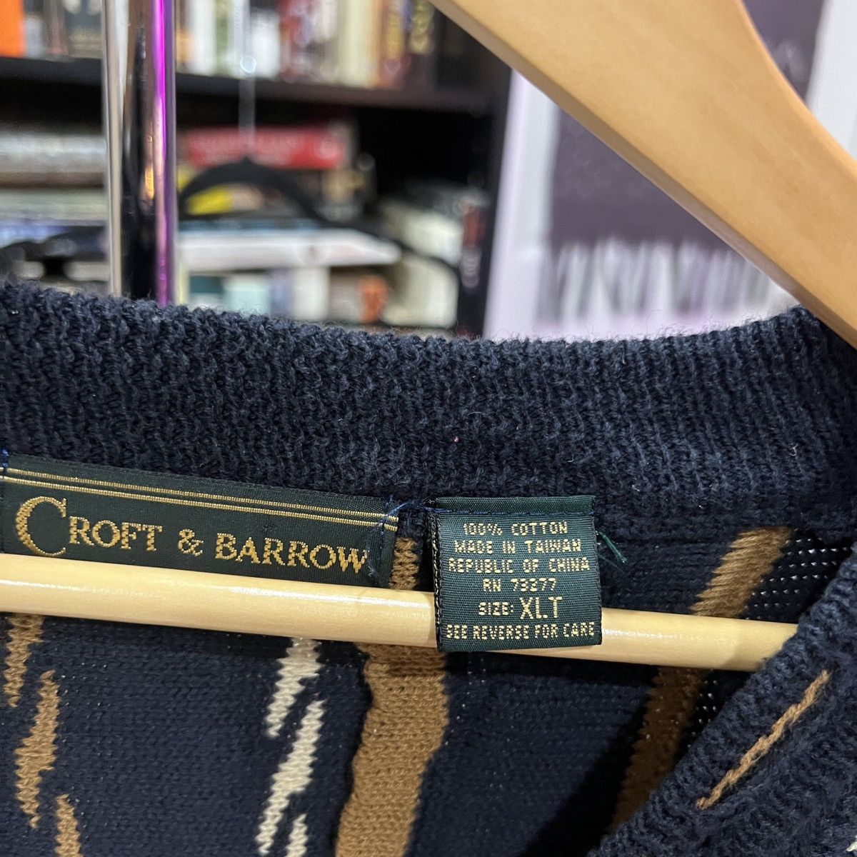 Croft & Barrow vintage croft & barrow 3d-knit sweatshirt Size US XL / EU 56 / 4 - 3 Thumbnail