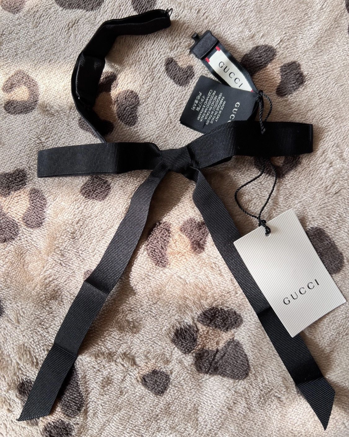 Gucci GUCCI Neck Bow Black Size ONE SIZE - 1 Thumbnail