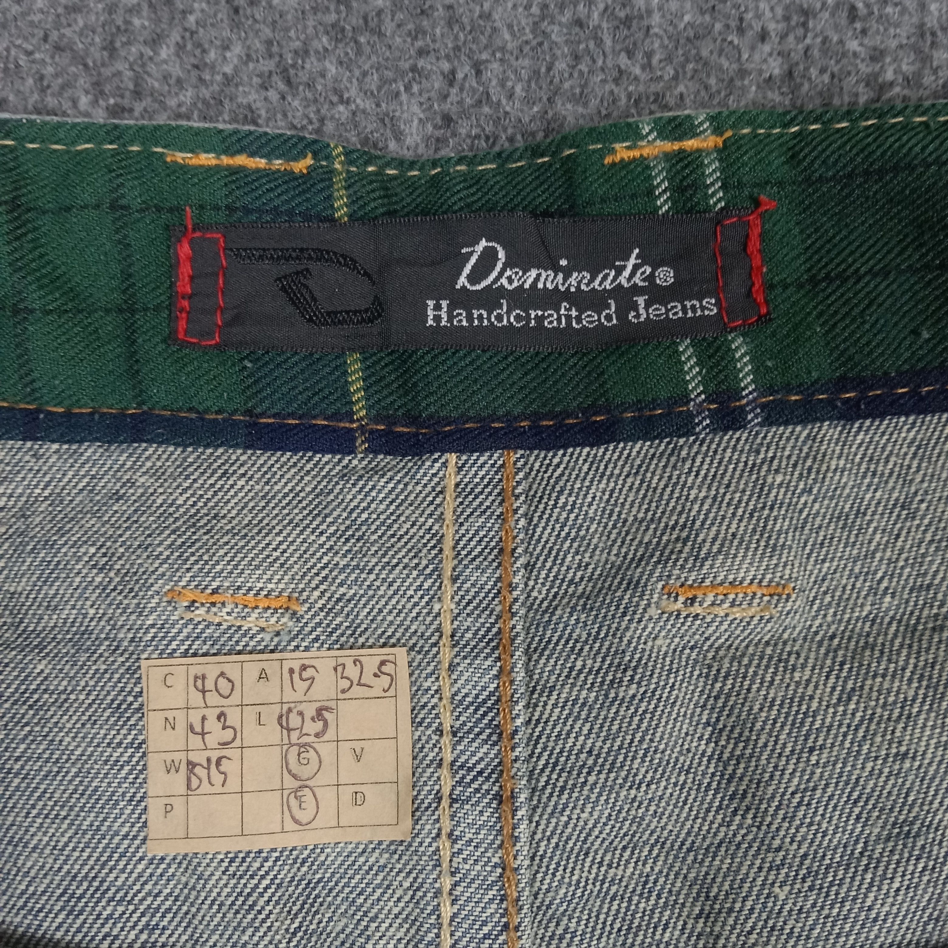Japanese Brand × Vintage Dominate Handcrafted Double Waist Rock Style Jeans Size US 30 / EU 46 - 16 Thumbnail