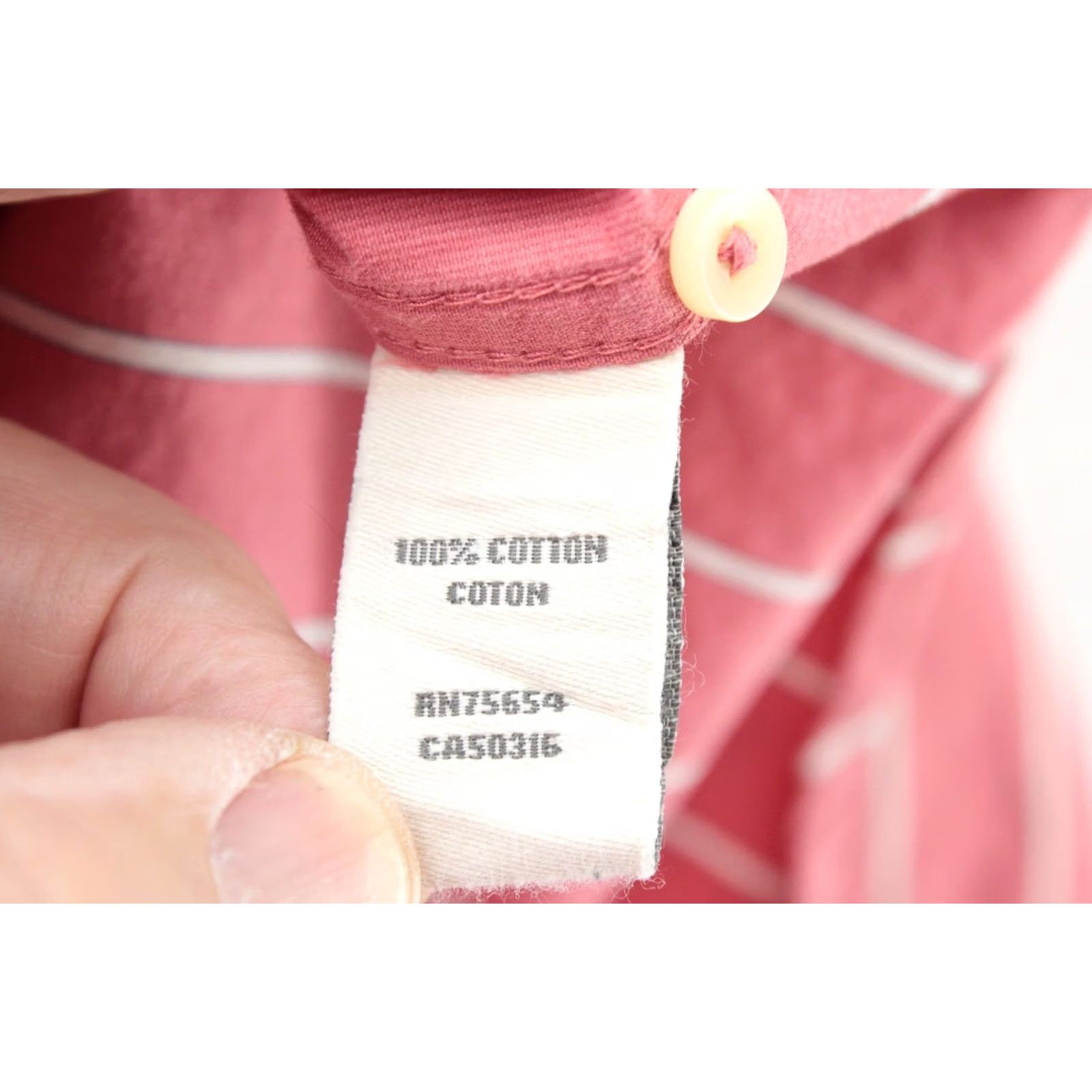 Abercrombie & Fitch Abercrombie & Fitch Shirt Mens Medium Muscle Fit Pink White Stripe Button up Size US M / EU 48-50 / 2 - 7 Thumbnail