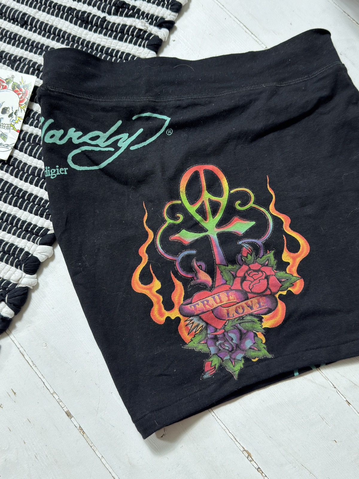 Ed Hardy VINTAGE ED HARDY 2000s MINI SKIRT Size 28" / US 6 / IT 42 - 3 Thumbnail