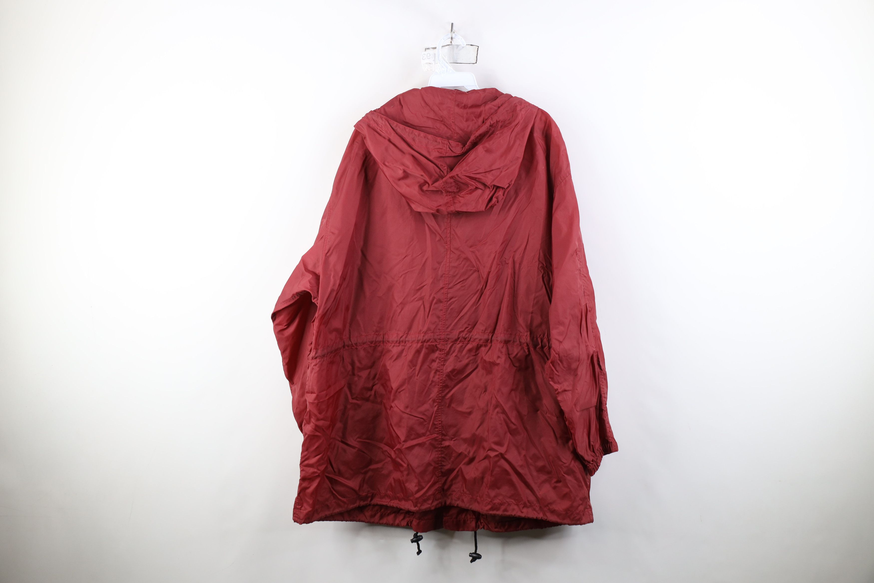 Gap Vintage 90s Gap Full Zip Hooded Windbreaker Parka Jacket Red Size US M / EU 48-50 / 2 - 14 Thumbnail