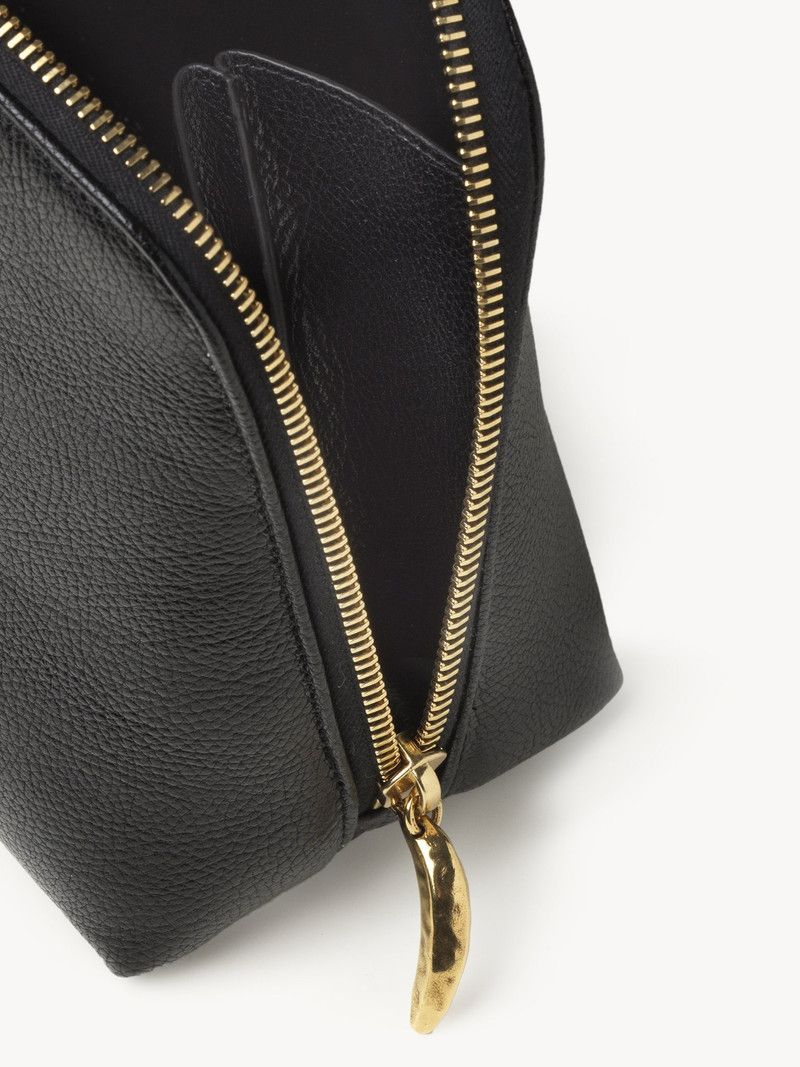 Chloe o1loc1c10226 Size: OS / Banana Cosmetic Large Pouch in Black Size ONE SIZE - 3 Thumbnail