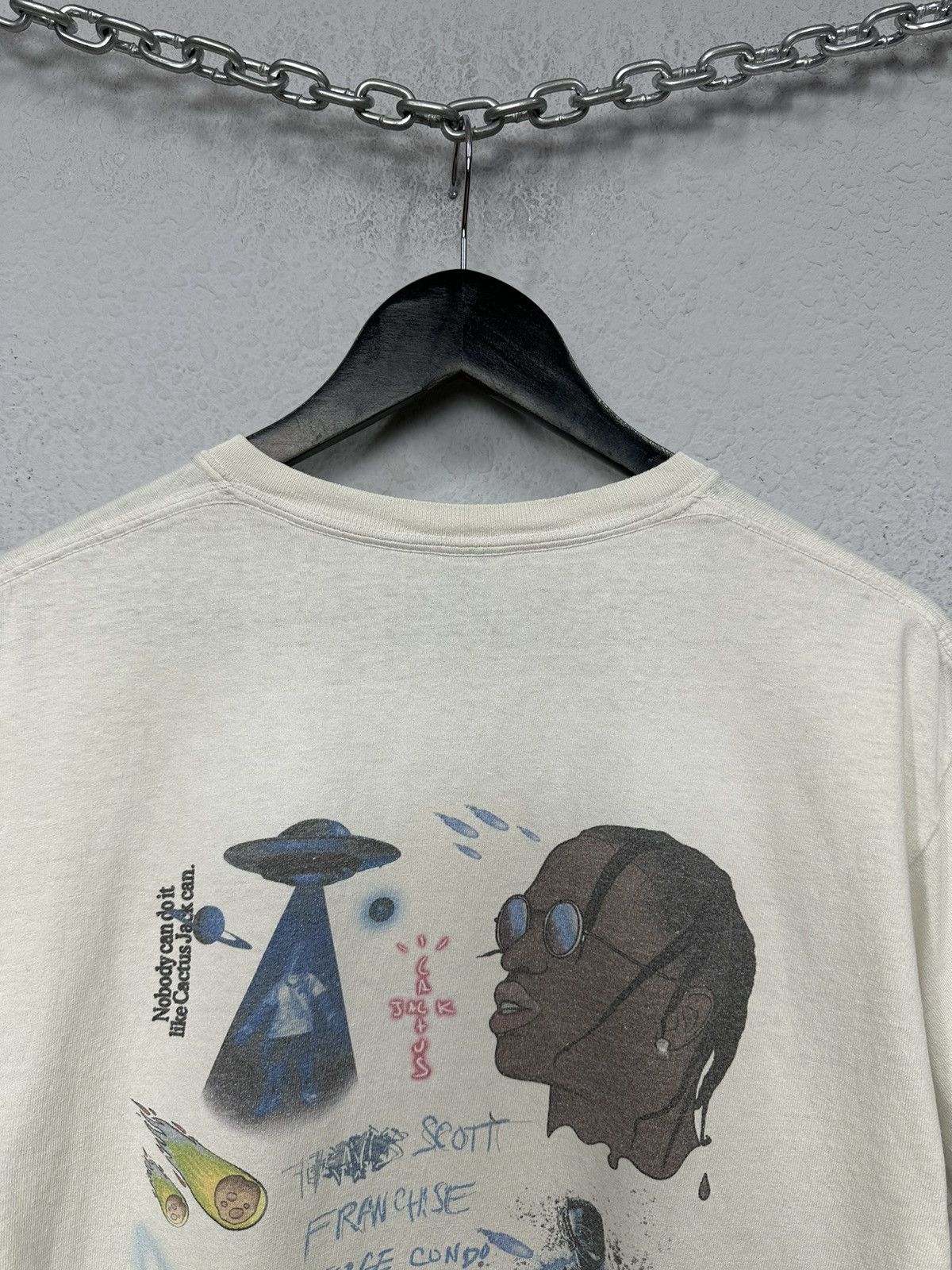 Travis Scott Vintage T-shirt Distressed Faded Y2k Japanese Rock Kanye Size US M / EU 48-50 / 2 - 8 Thumbnail