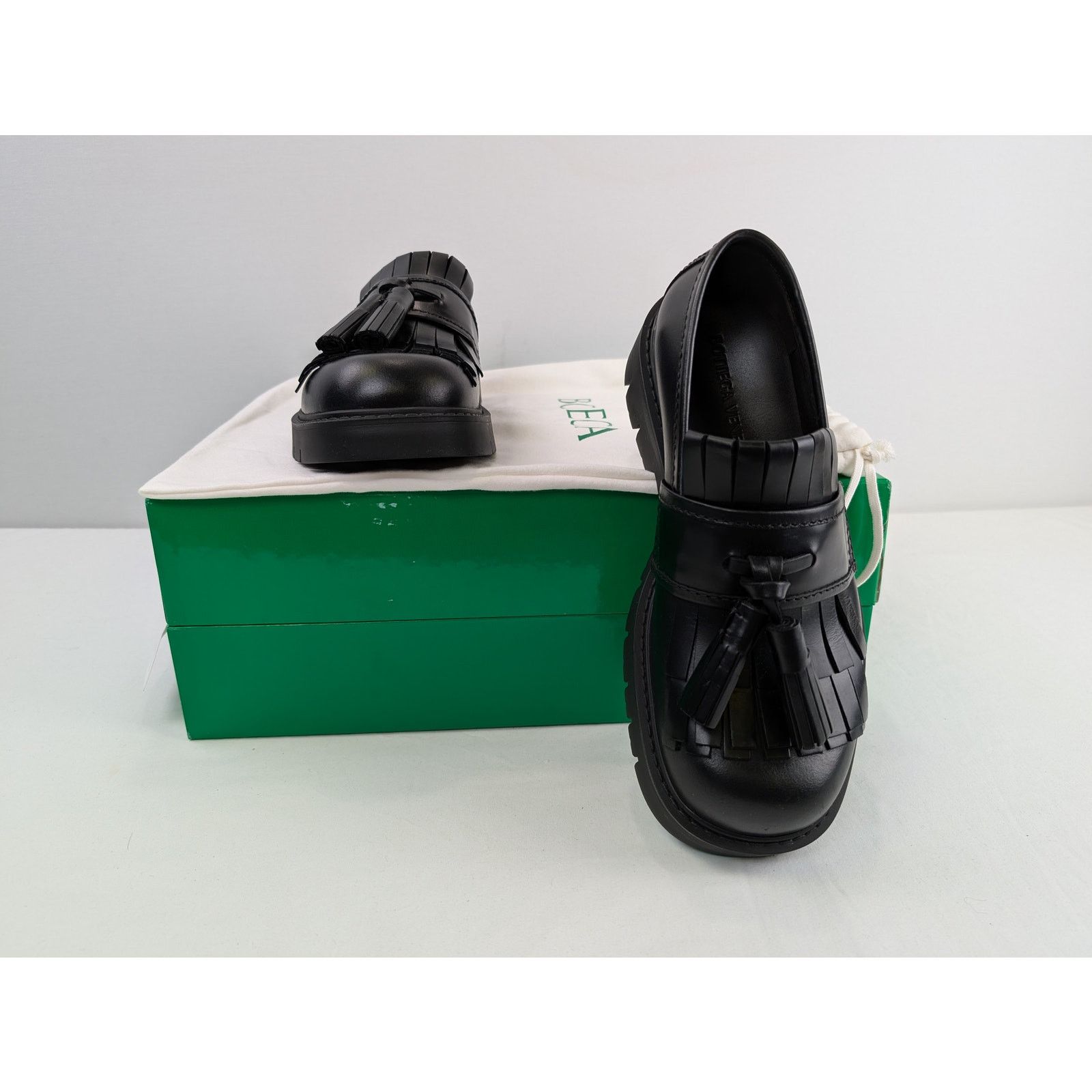 Bottega Veneta o1rshd1 Deep Calf Haddock Loafer Boots in Black Size US 11 / EU 44 - 18 Thumbnail