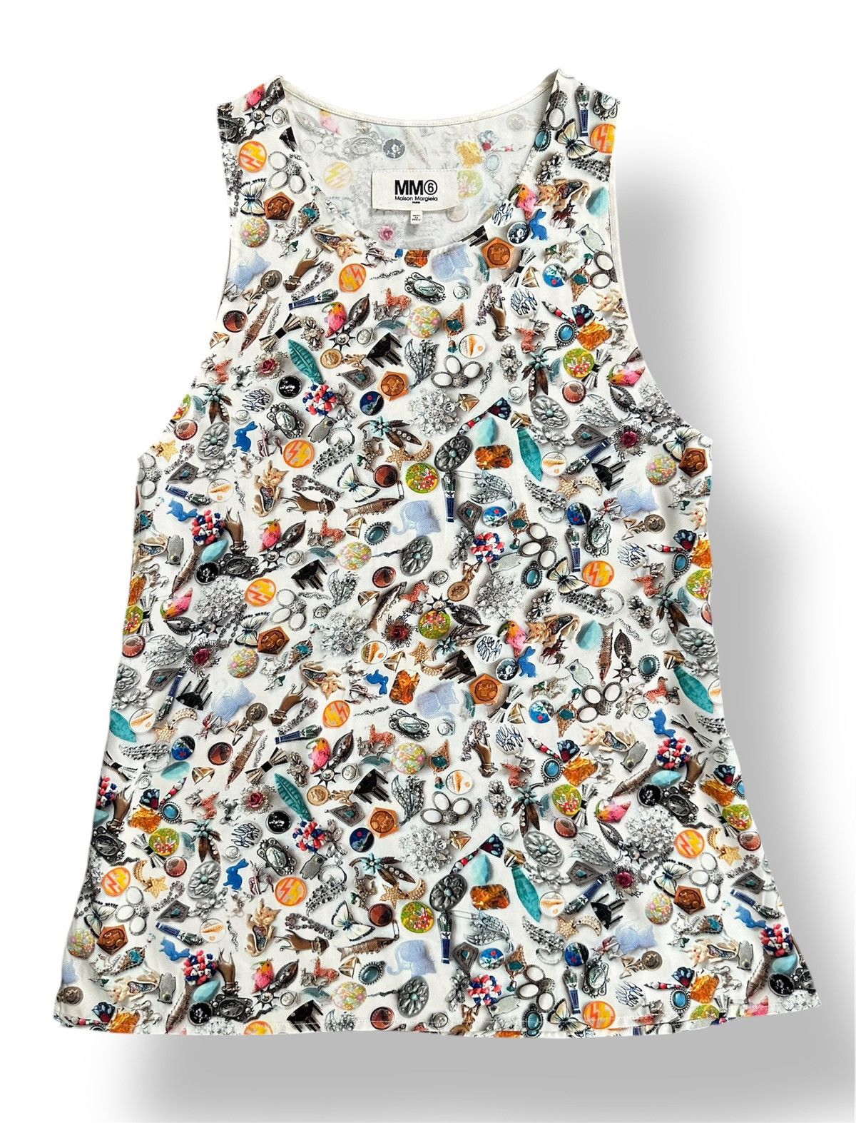 Maison Margiela Maison Margiela MM6 Motif Sleeveless Tank Top Size XS / US 0-2 / IT 36-38 - 1 Thumbnail