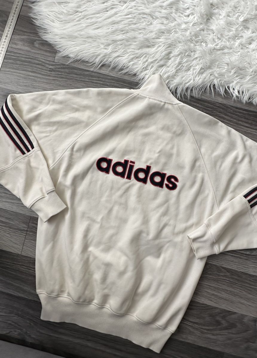 Adidas Adidas Vintage White Zip Hoodie 3 Stripes Firebird y2k hype Size US XL / EU 56 / 4 - 4 Thumbnail