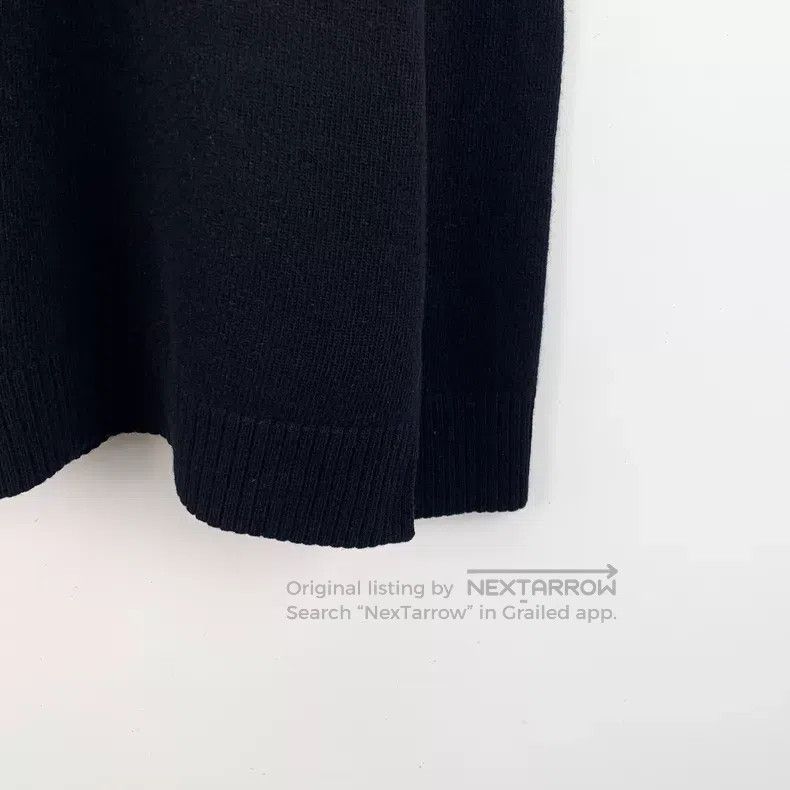 Loewe Loewe Black Logo Embroidered Wool Round Neck Long Sleeve K Size US L / EU 52-54 / 3 - 4 Thumbnail