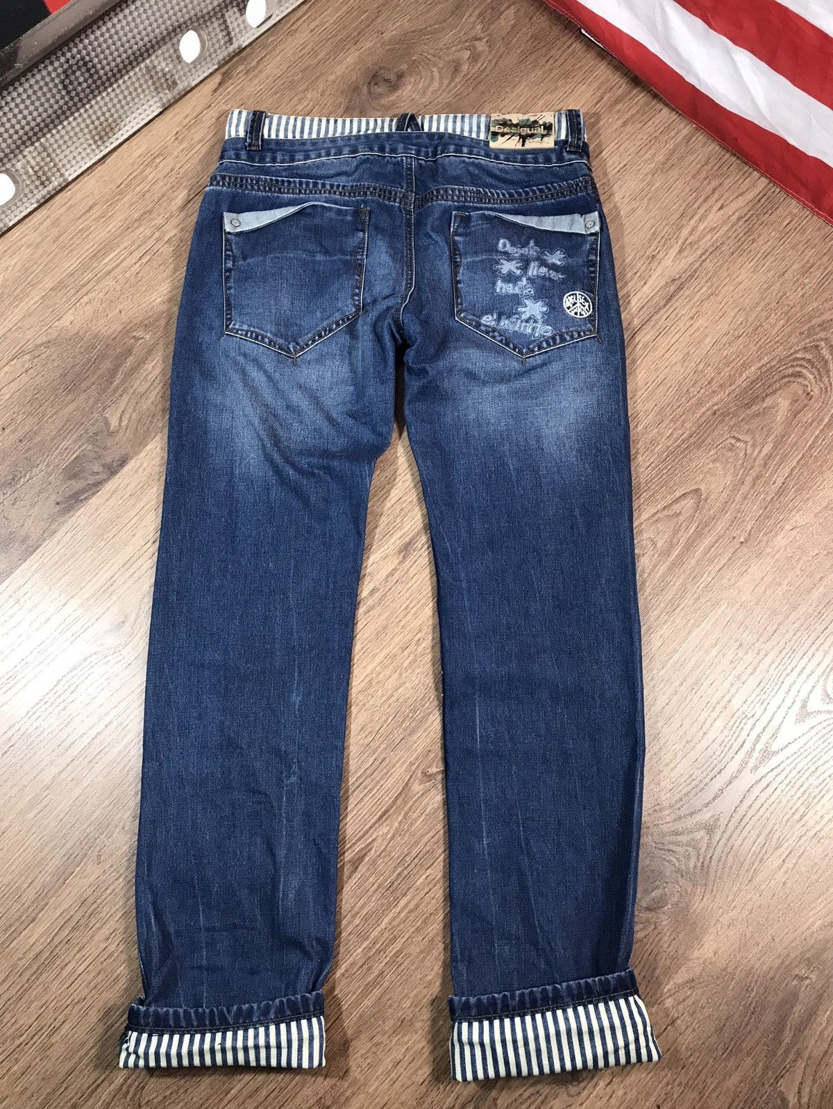 Desigual × Hysteric Glamour × Japanese Brand Desigual Funky Double Waist Looklike Hystericglamour Jeans Size US 32 / EU 48 - 8 Thumbnail